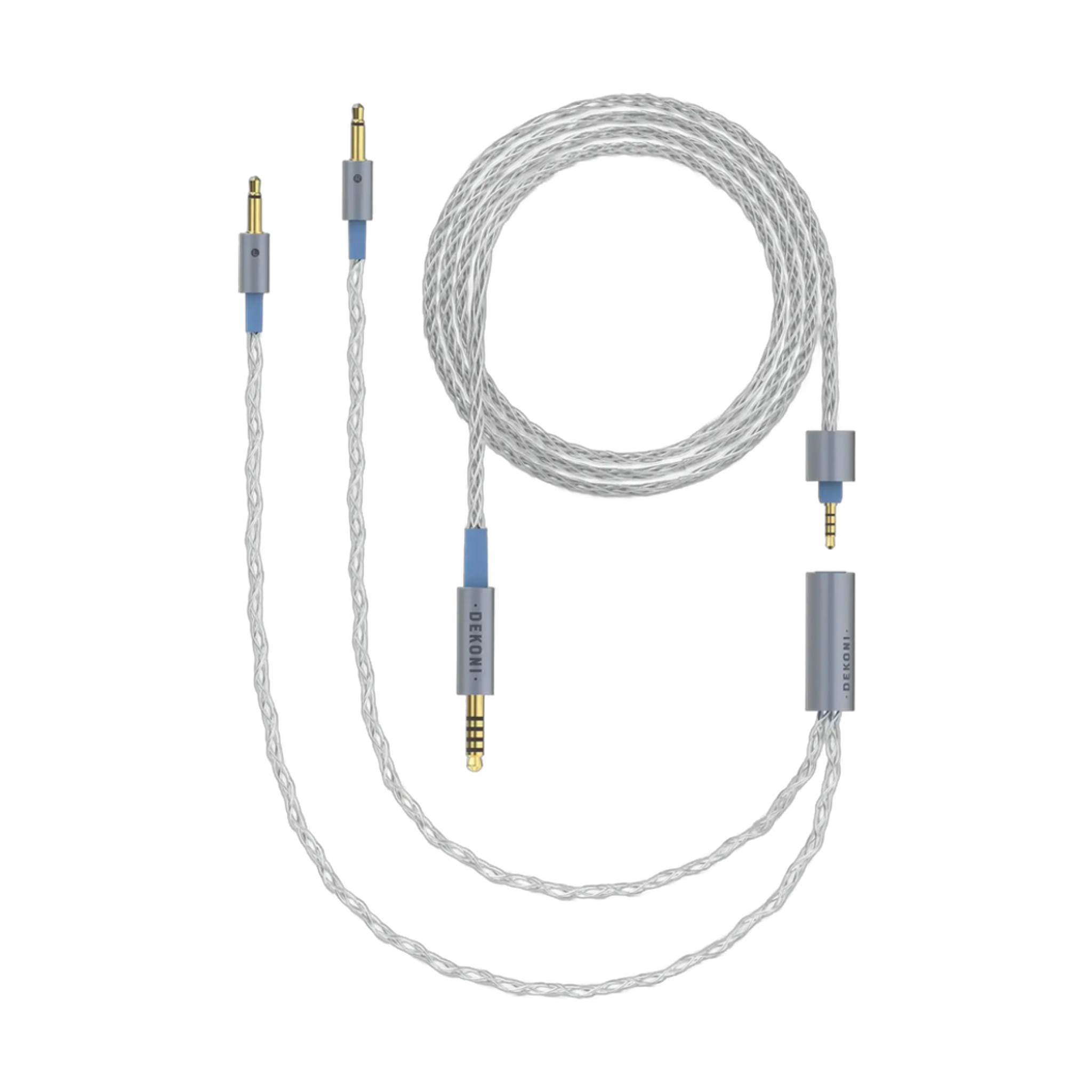 Dekoni Audio Ensemble 4.4mm 64" Braided Cable with 3.5mm Headphone Connectors