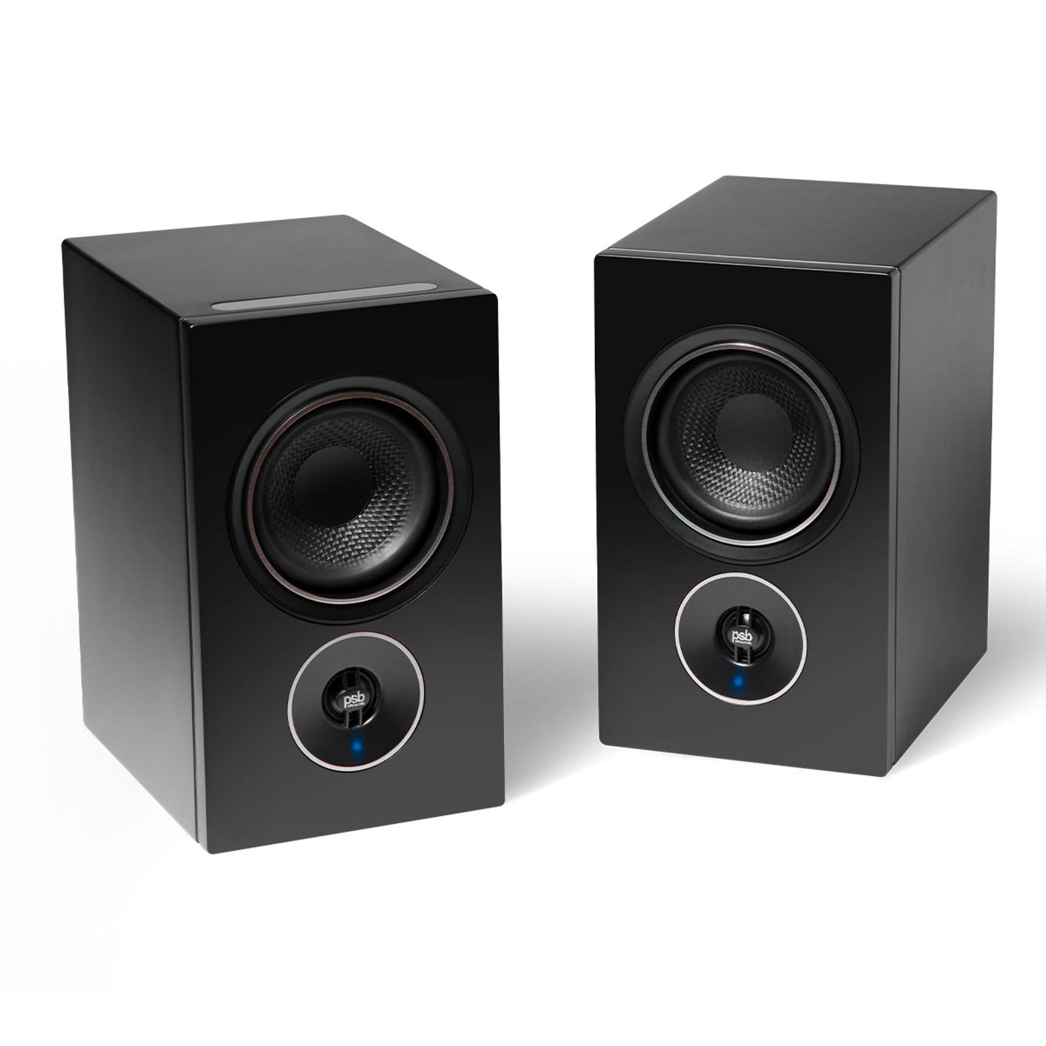 PSB Alpha iQ Powered Streaming Speakers - Pair (Black) - Image 1
