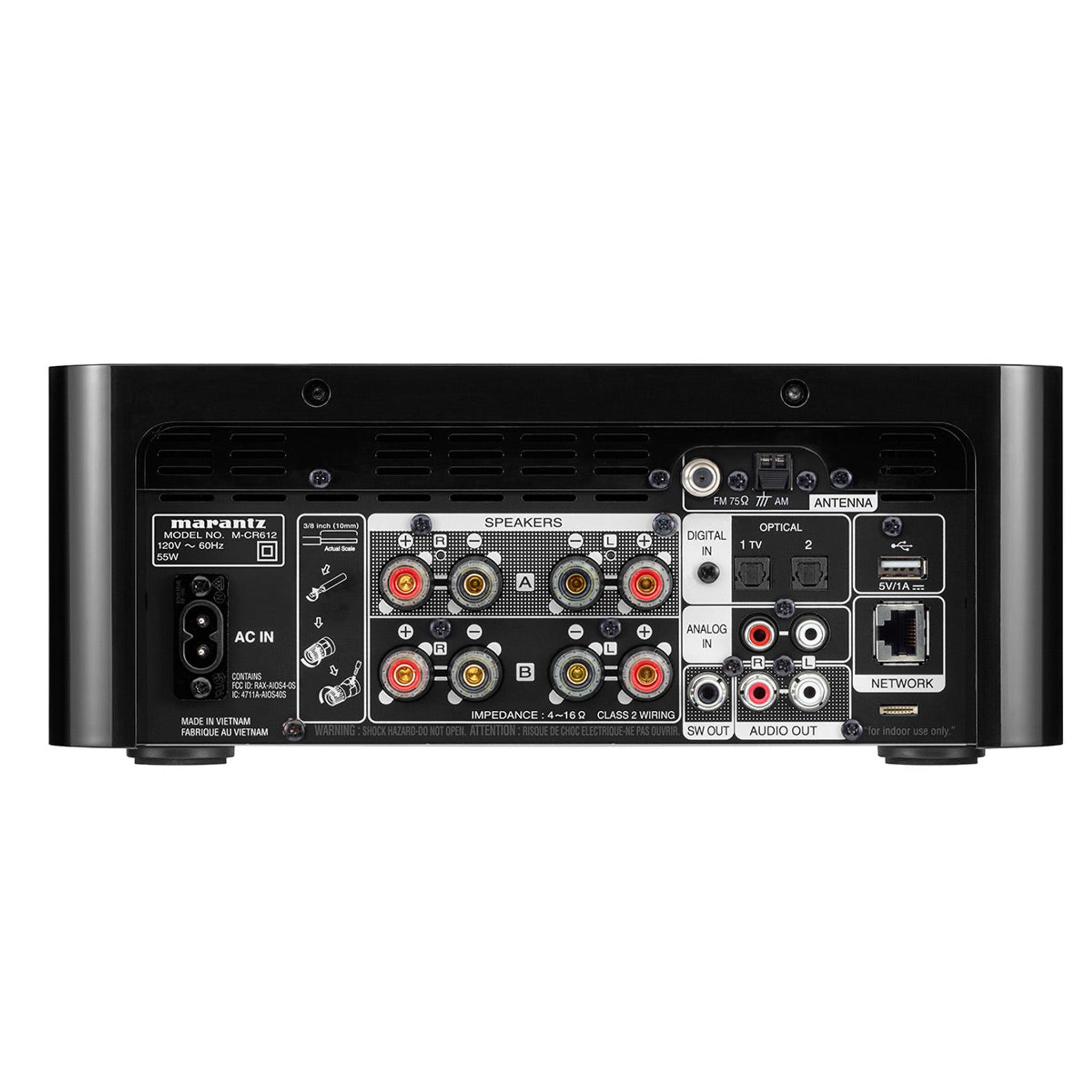 Marantz M-CR612 Network CD Receiver with HEOS, Bluetooth, and Voice Control thumbnail 4