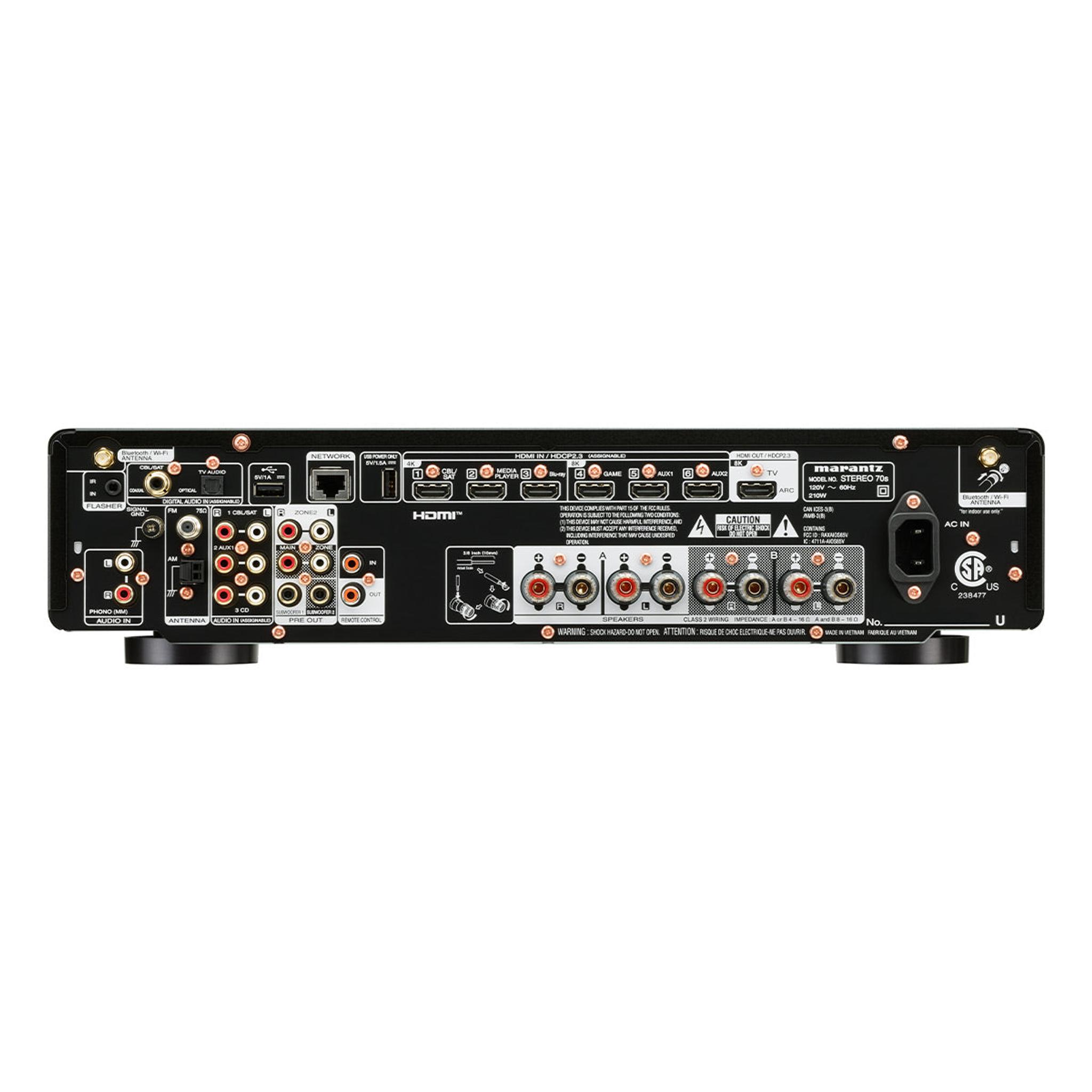 Marantz STEREO 70s 8K 2-Channel Home Theater Receiver with HEOS Built-in thumbnail 4