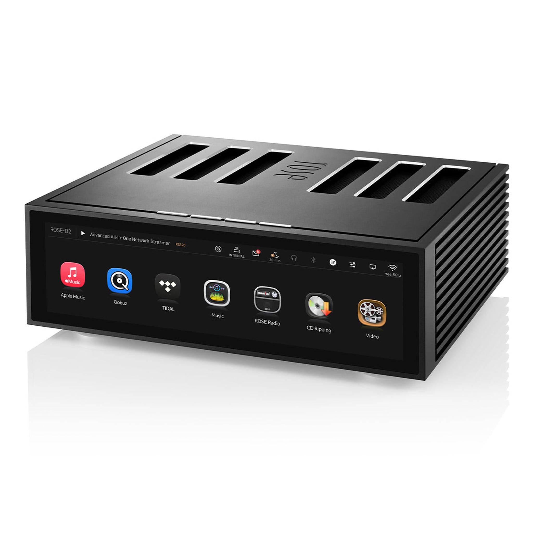 HiFi Rose RS520 Wireless Network Streamer & Integrated Amplifier with Built-In ESS Sabre DAC (Black) with RSA780 Reference CD Drive and Ripper thumbnail 7