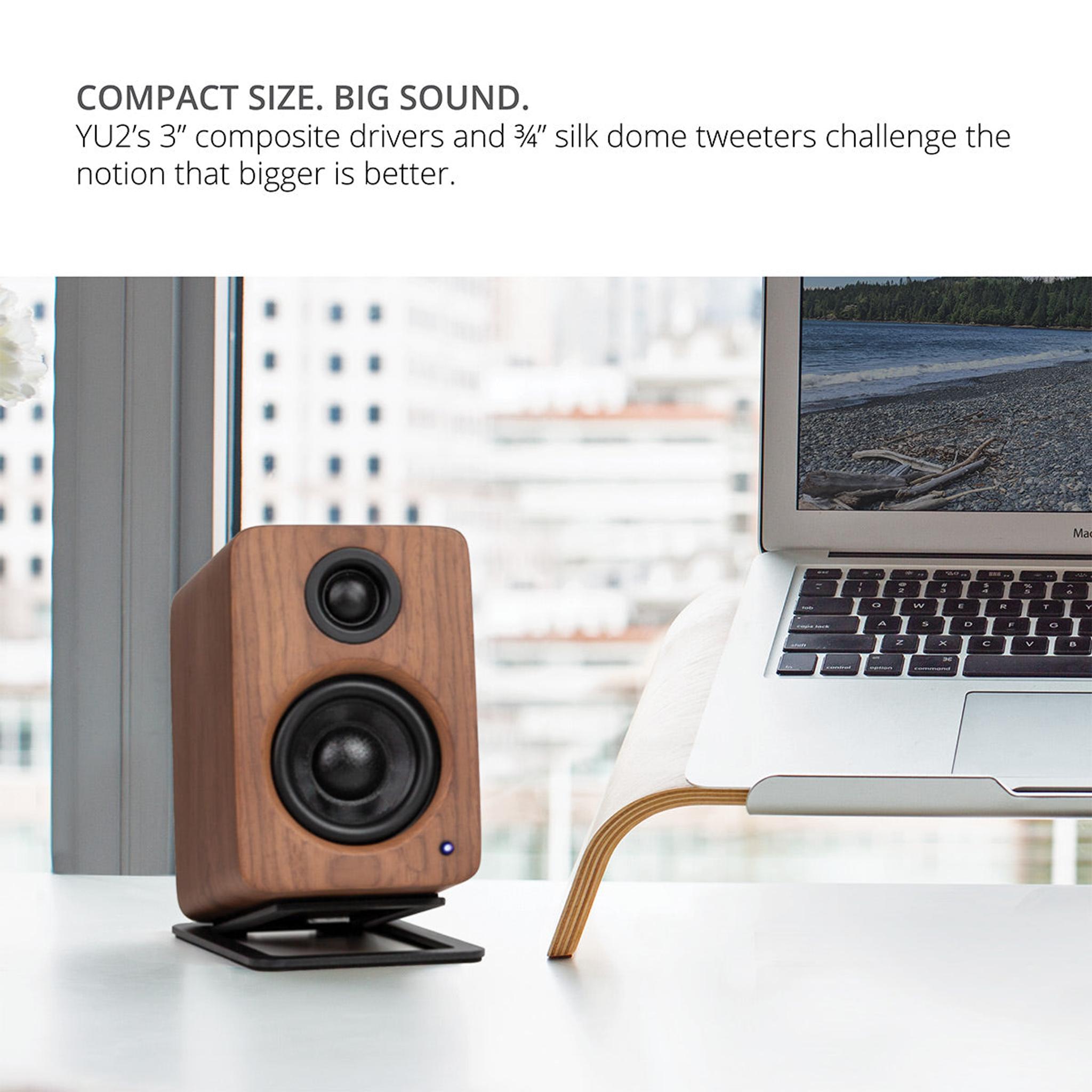 Kanto YU2 Powered Desktop Speakers - Pair (Walnut) thumbnail 5