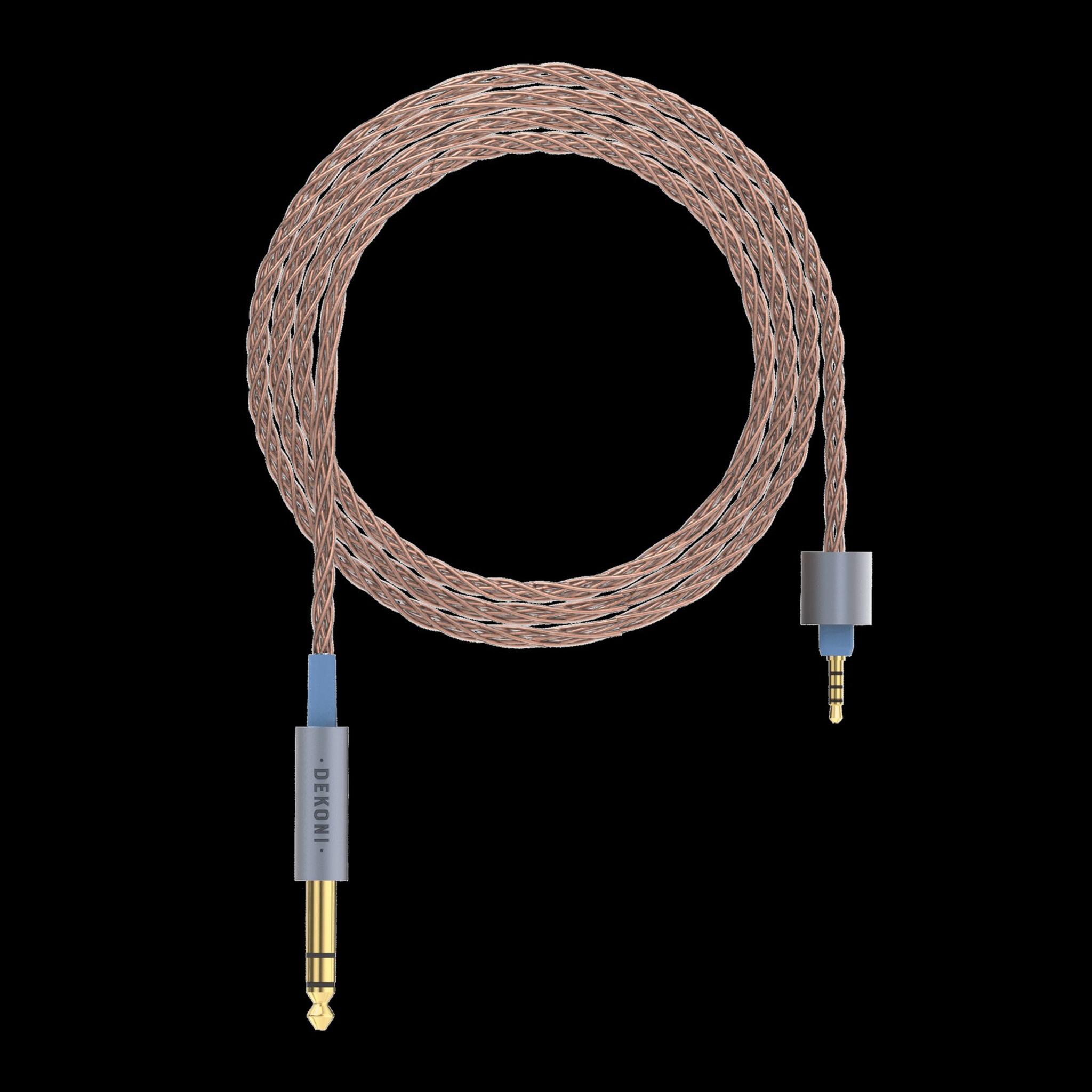 Dekoni Audio Ensemble Presplit PCUHD Twisted Cable with 6.35mm Unbalanced Connector (52") thumbnail 2