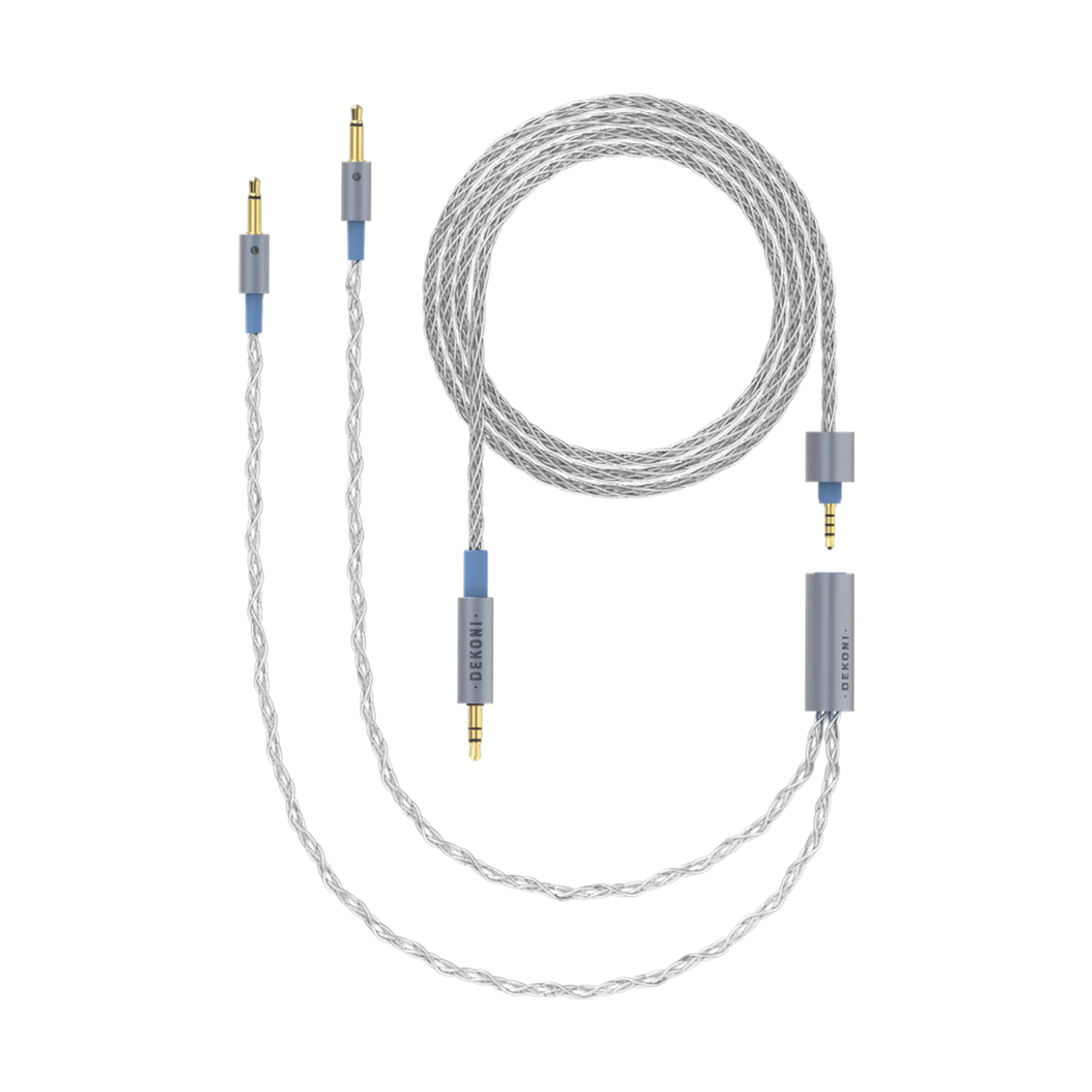 Dekoni Audio Ensemble 1/8" 64" Braided Cable with 3.5mm Headphone Connectors