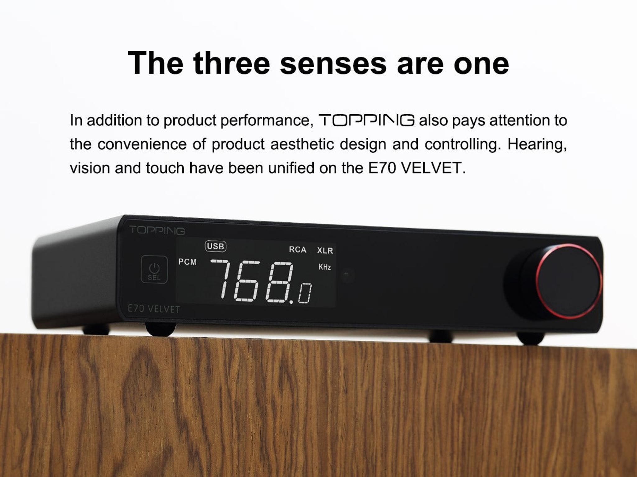 TOPPING E70 VELVET AK4499EX Desktop DAC (Digital-to-Analog-Convertor) thumbnail 9