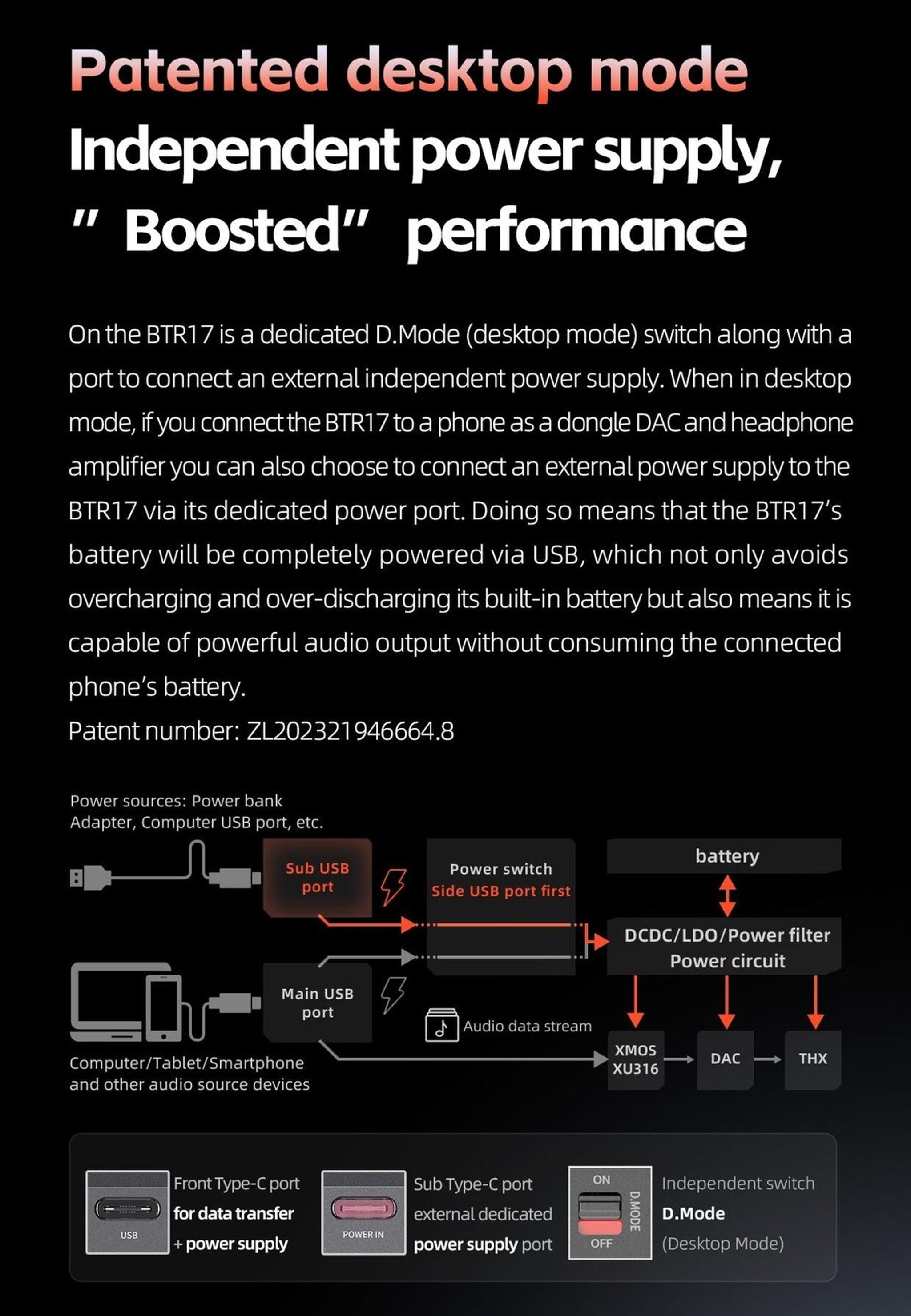 FiiO BTR17 Bluetooth USB DAC/Amp thumbnail 7