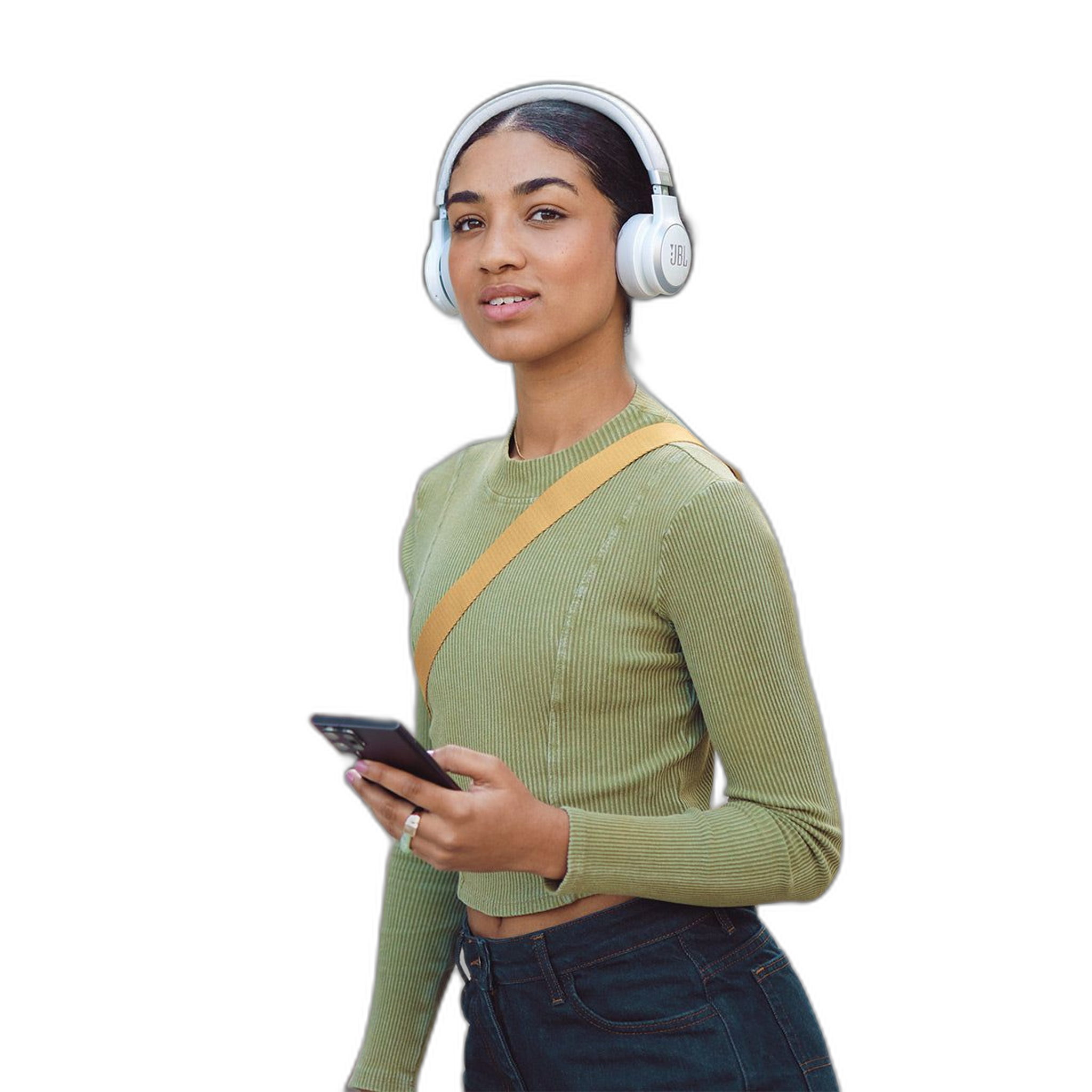 JBL Live 670NC Wireless On-Ear Adaptive Noise Cancelling Headphones (White) thumbnail 7
