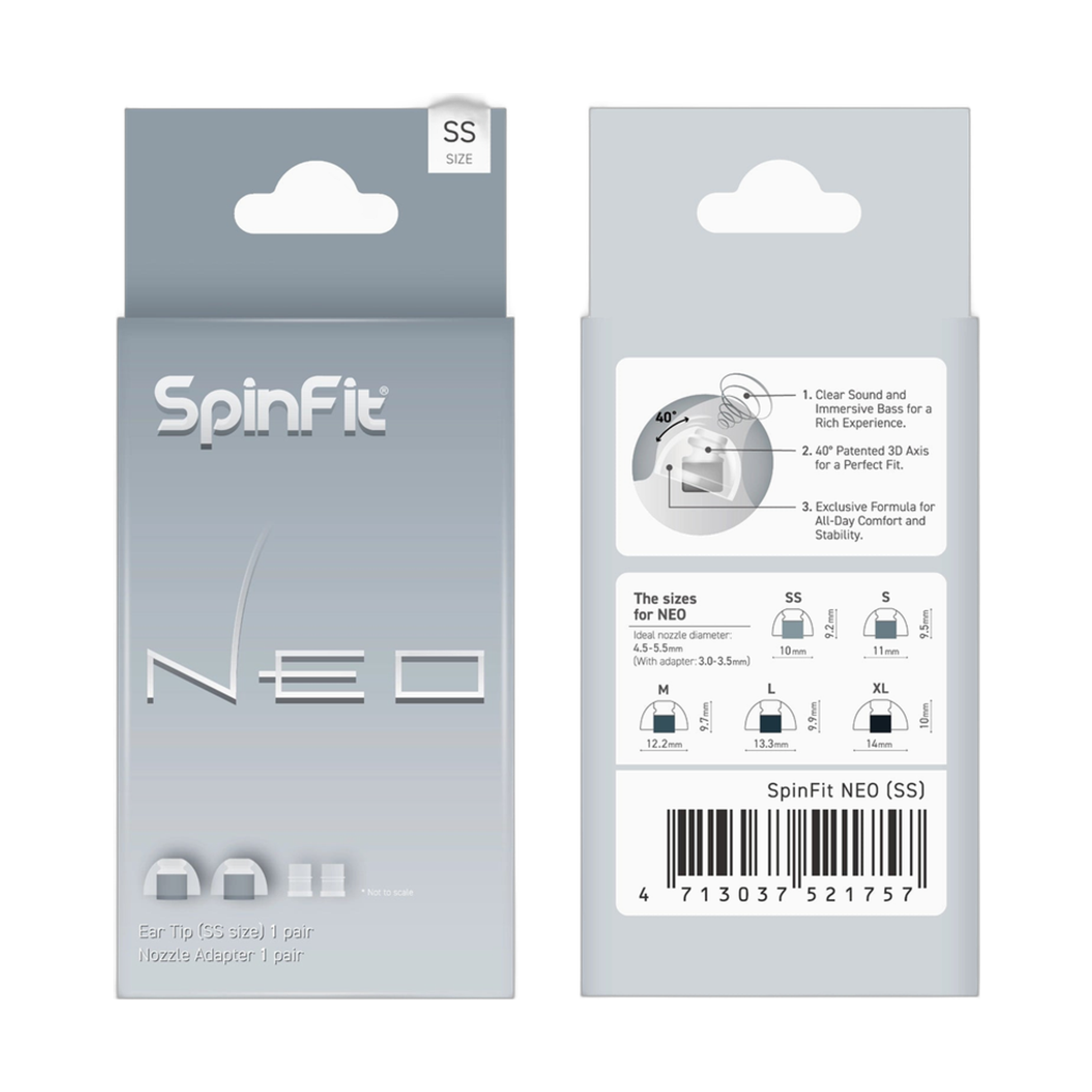 SpinFit NEO | Premium Silicone Eartips