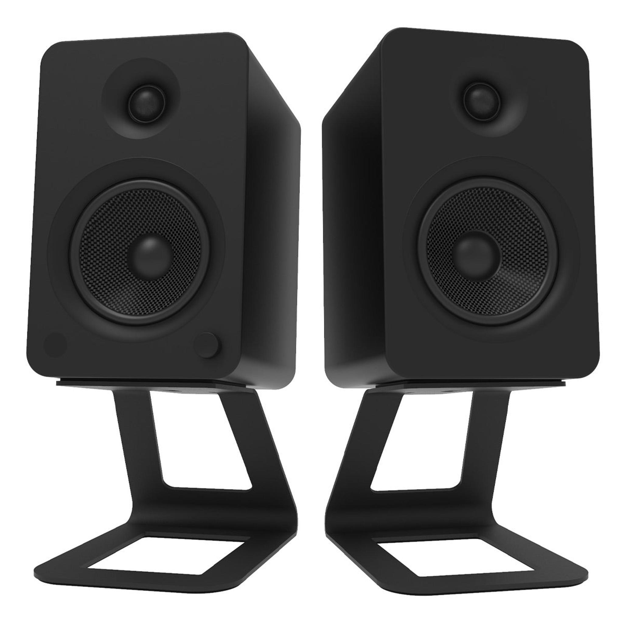 Kanto YU6 Powered Bookshelf Speakers (Matte Black) with SE6 Elevated Desktop Speaker Stands (Black) thumbnail 13