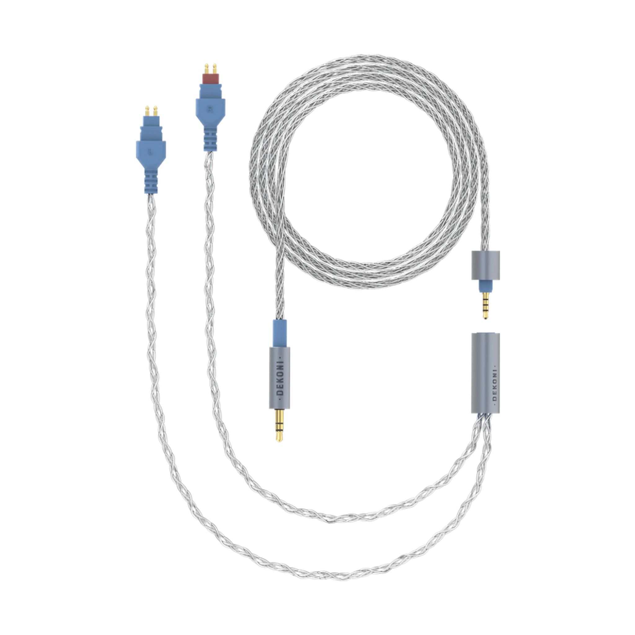 Dekoni Audio Ensemble 1/8" 64" Braided Cable with HD600 Headphone Connectors