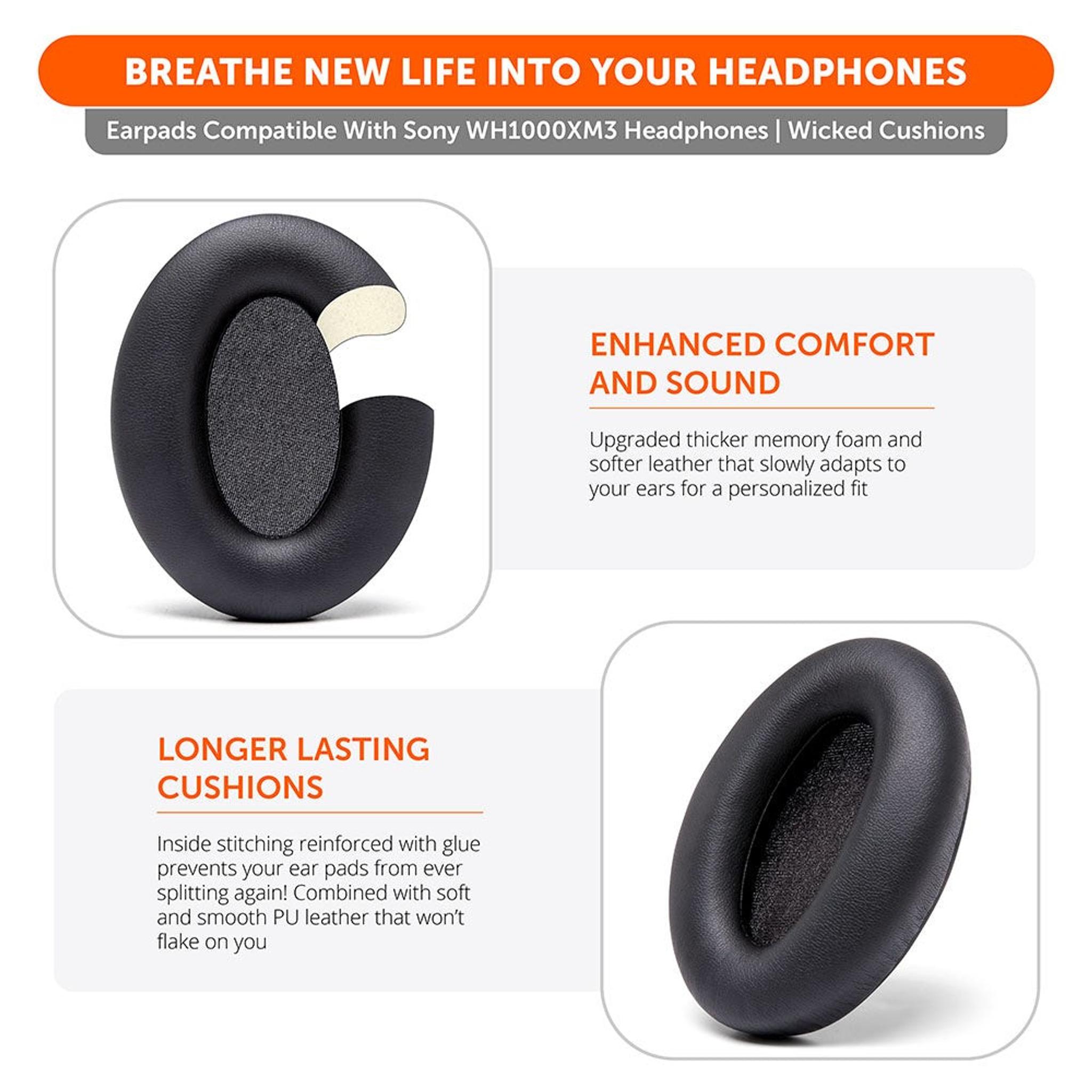 Ear Pads For Sony WH1000XM3 Over-Ear Headphones thumbnail 4