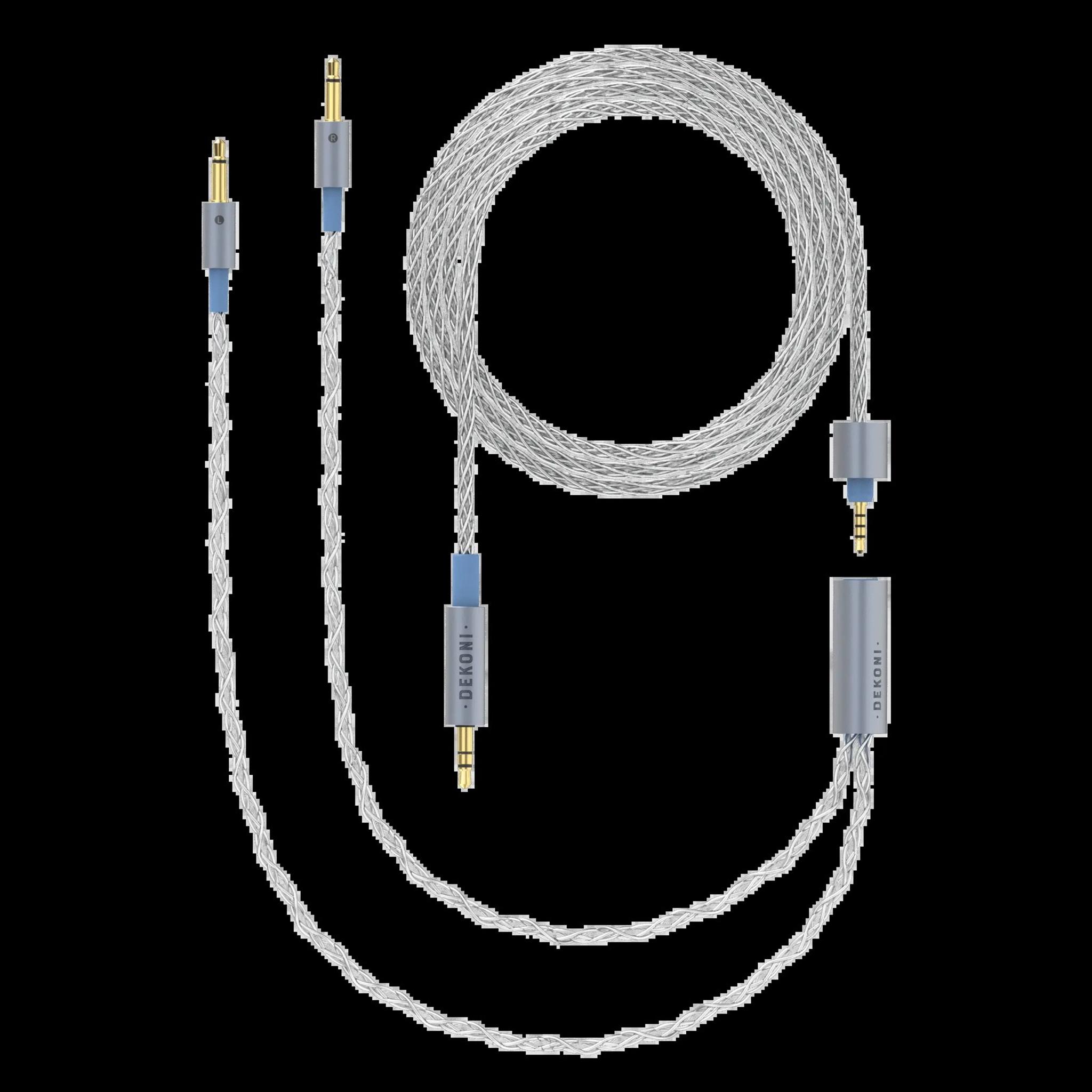 Dekoni Audio Ensemble 1/8" 64" Braided Cable with 3.5mm Headphone Connectors thumbnail 2