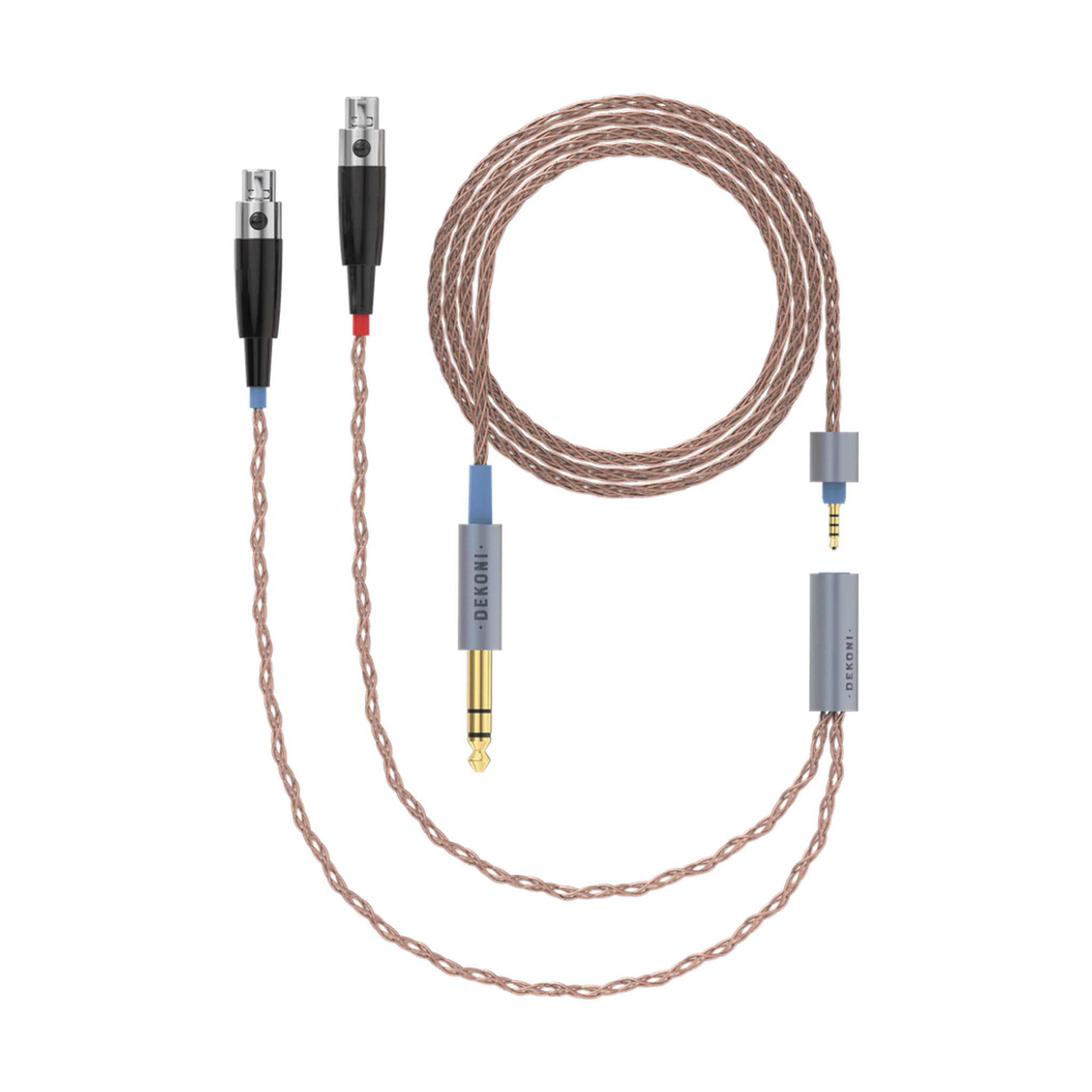 Dekoni Audio Ensemble 1/4" 64" PCUHD Cable with 4-pin Mini XLR Headphone Connectors