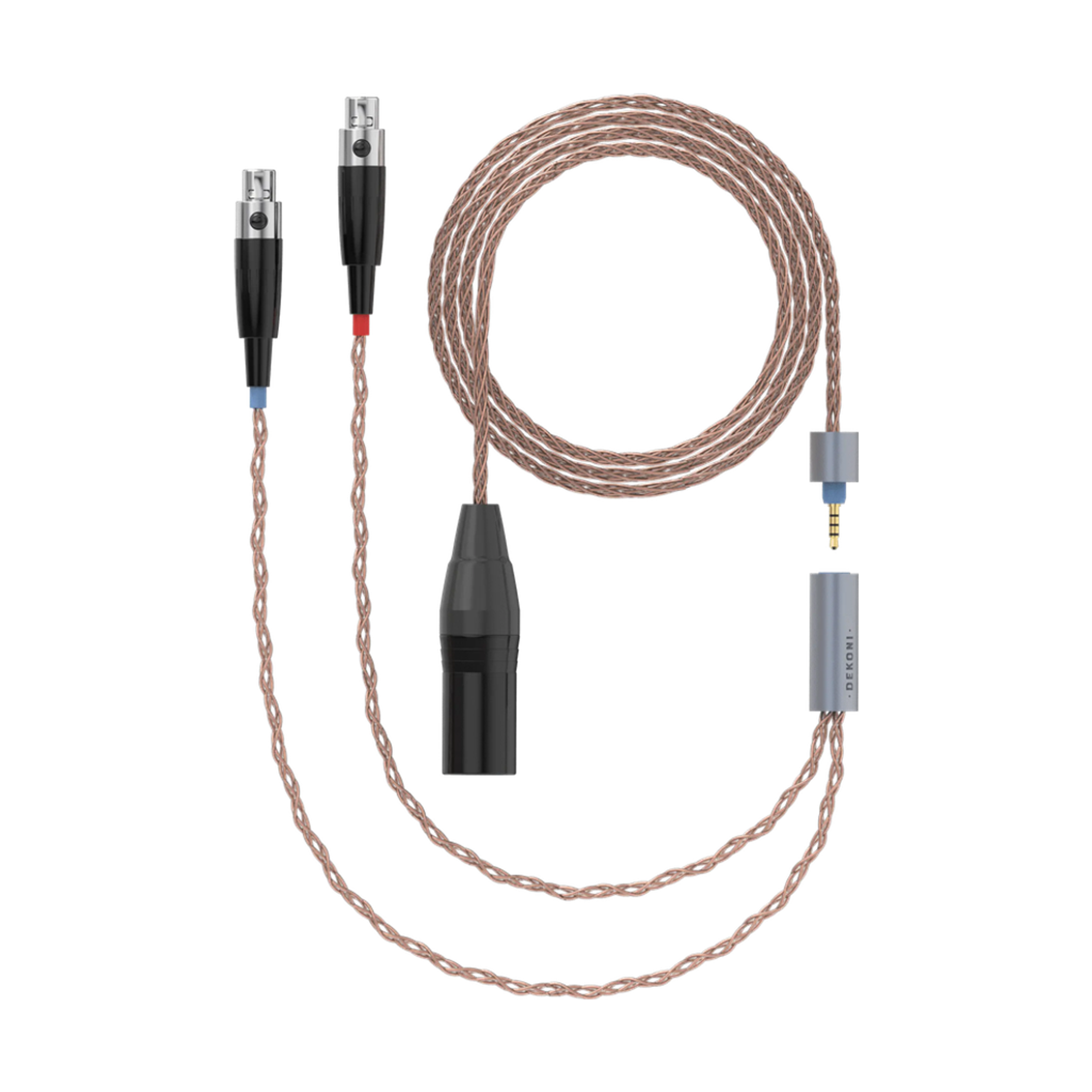 Dekoni Audio Ensemble 4-Pin XLR 52" PCUHD Cable with 4-pin Mini XLR Headphone Connectors