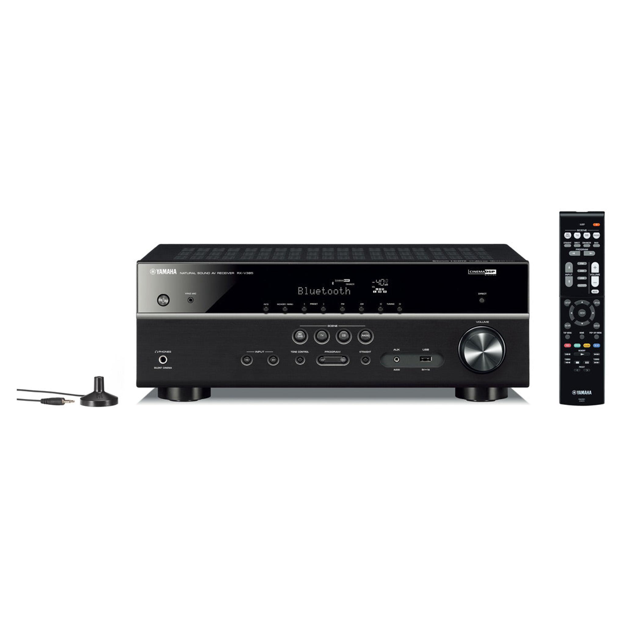 Yamaha RX-V385BL 5.1 Channel AV Receiver with YPAO Automatic Room Calibration thumbnail 3