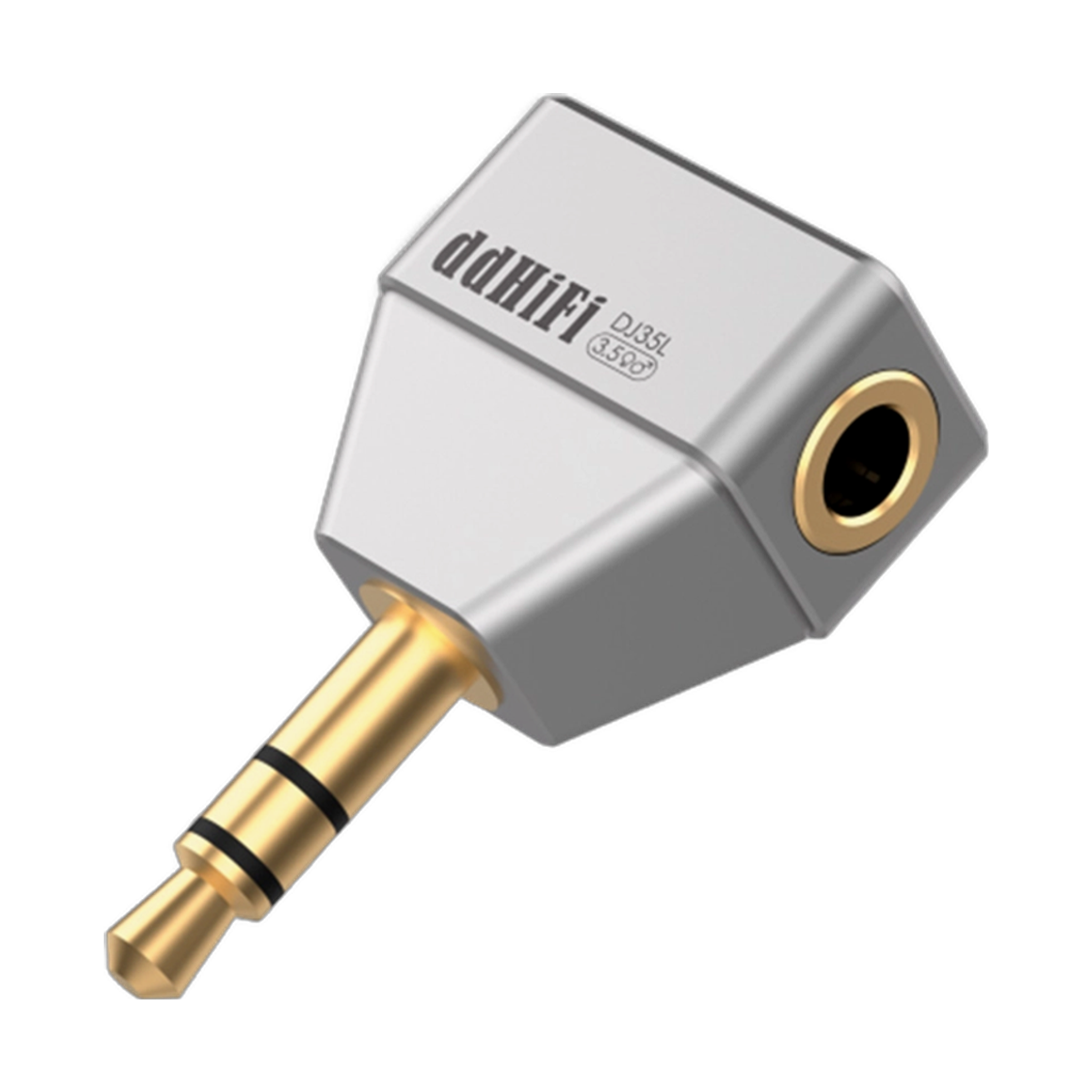 ddHiFi DJ35L L-Shaped Adapter | 3.5mm F to 3.5mm M