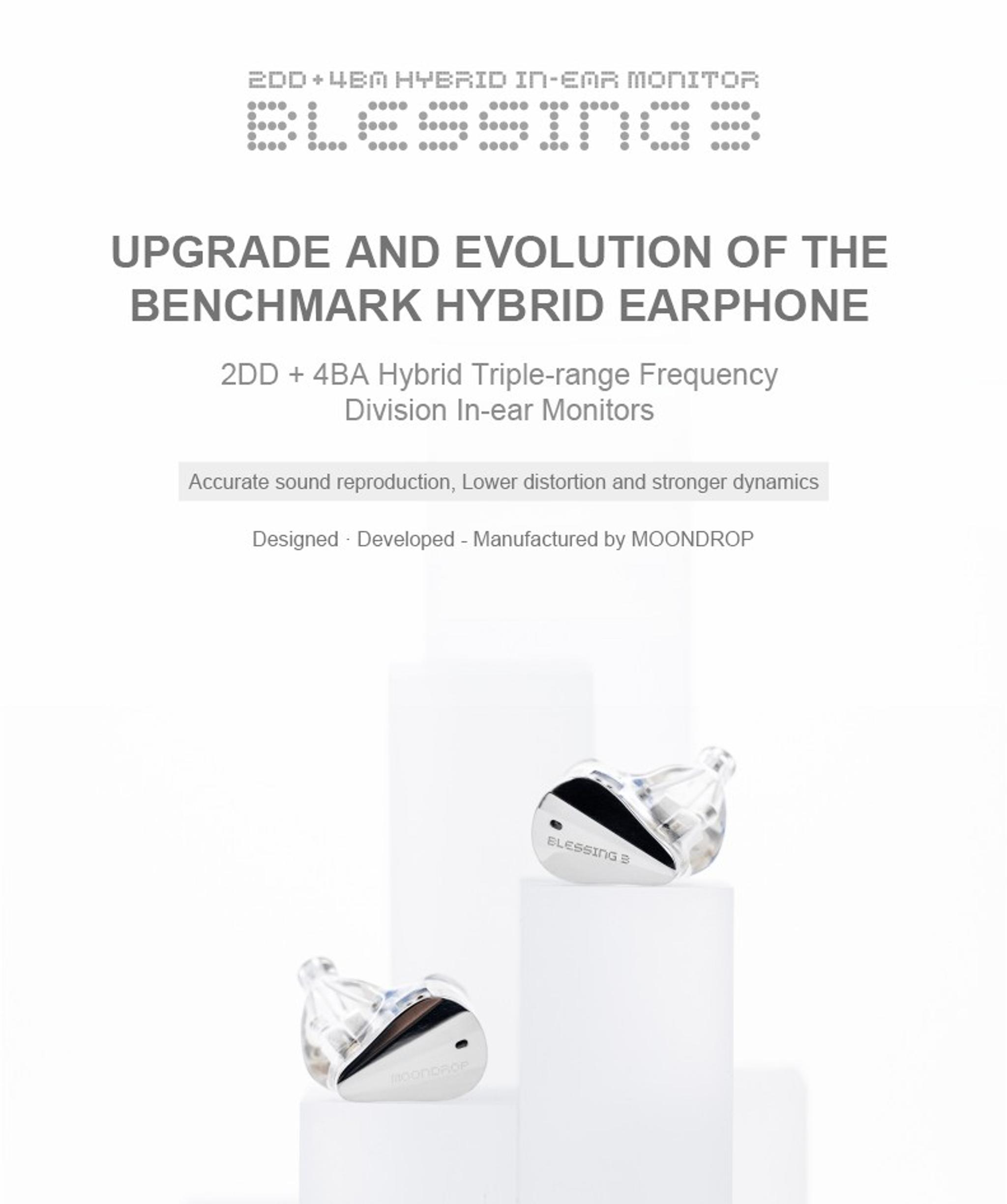 Moondrop Blessing 3 In-Ear Monitor (IEM) Hybrid Earphones thumbnail 4