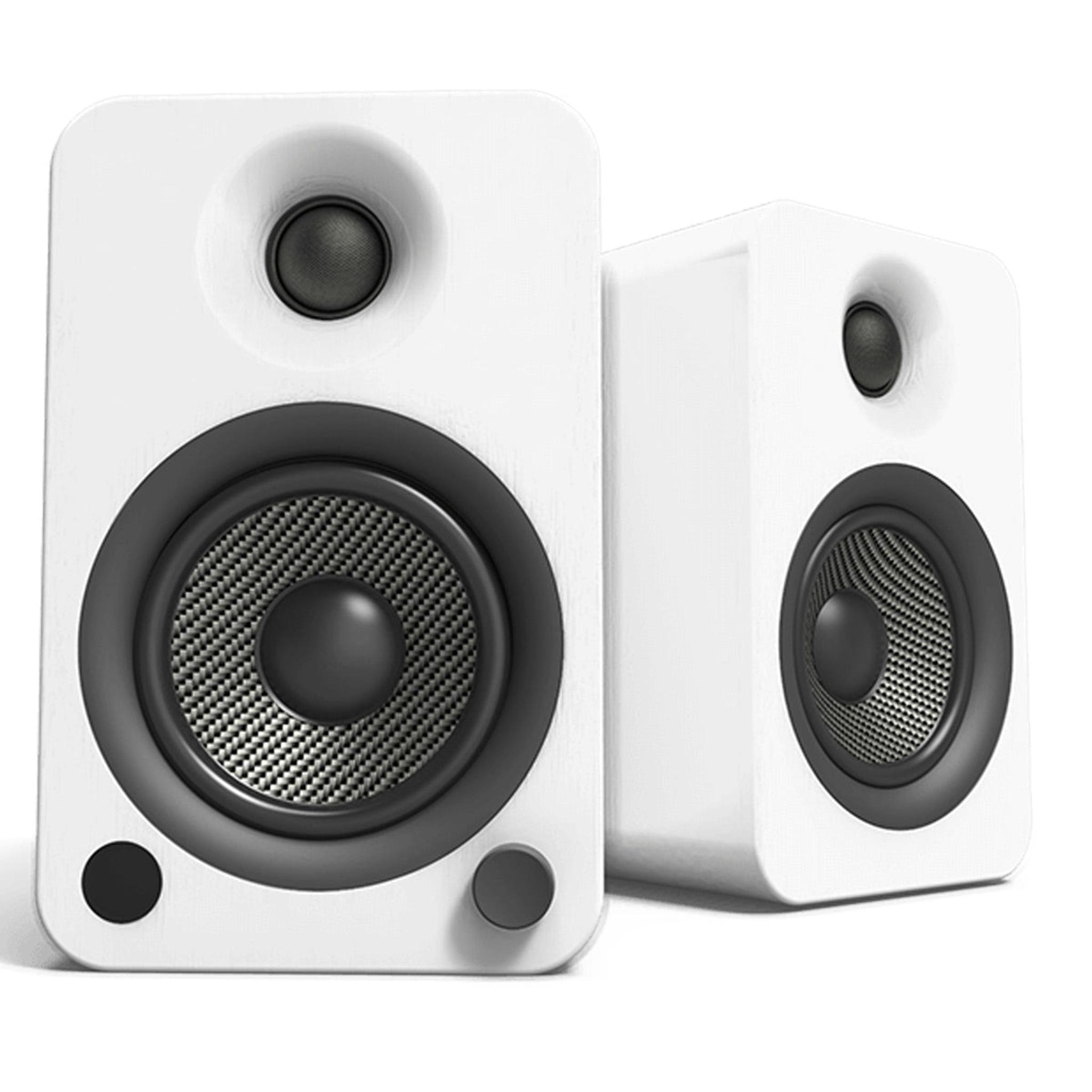 Kanto YU4 Powered Bookshelf Speakers with Built-In Bluetooth - Pair (Matte White) - Image 1