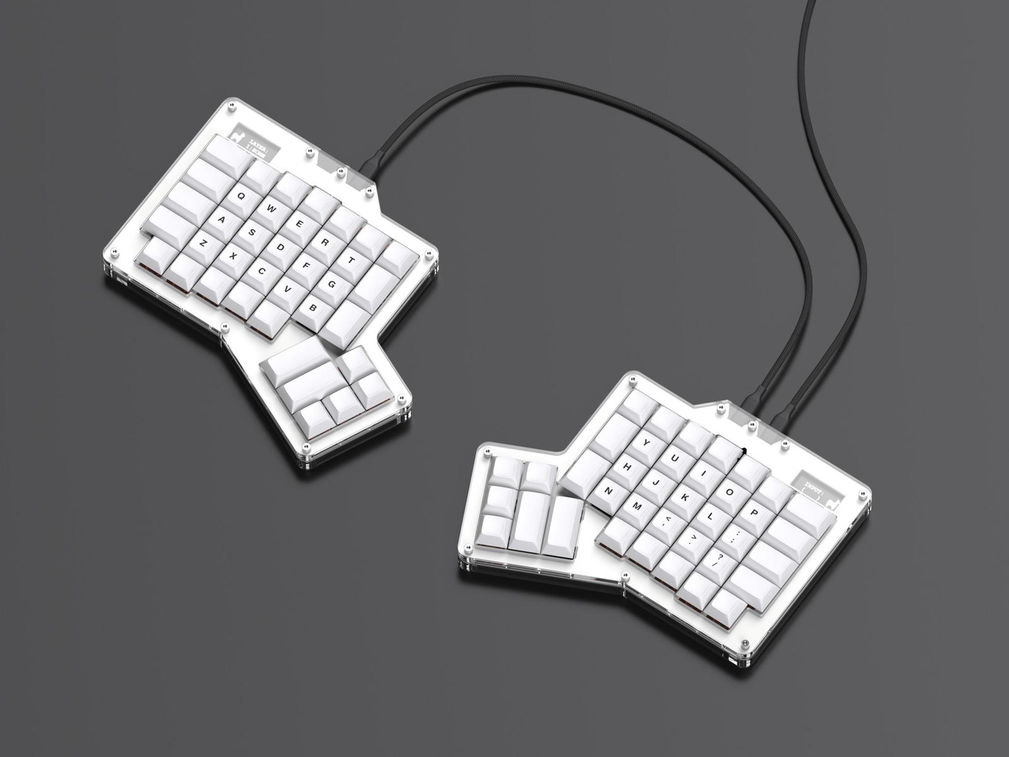 ErgoDox 76 "Hot Dox" V2 Mechanical Keyboard thumbnail 3