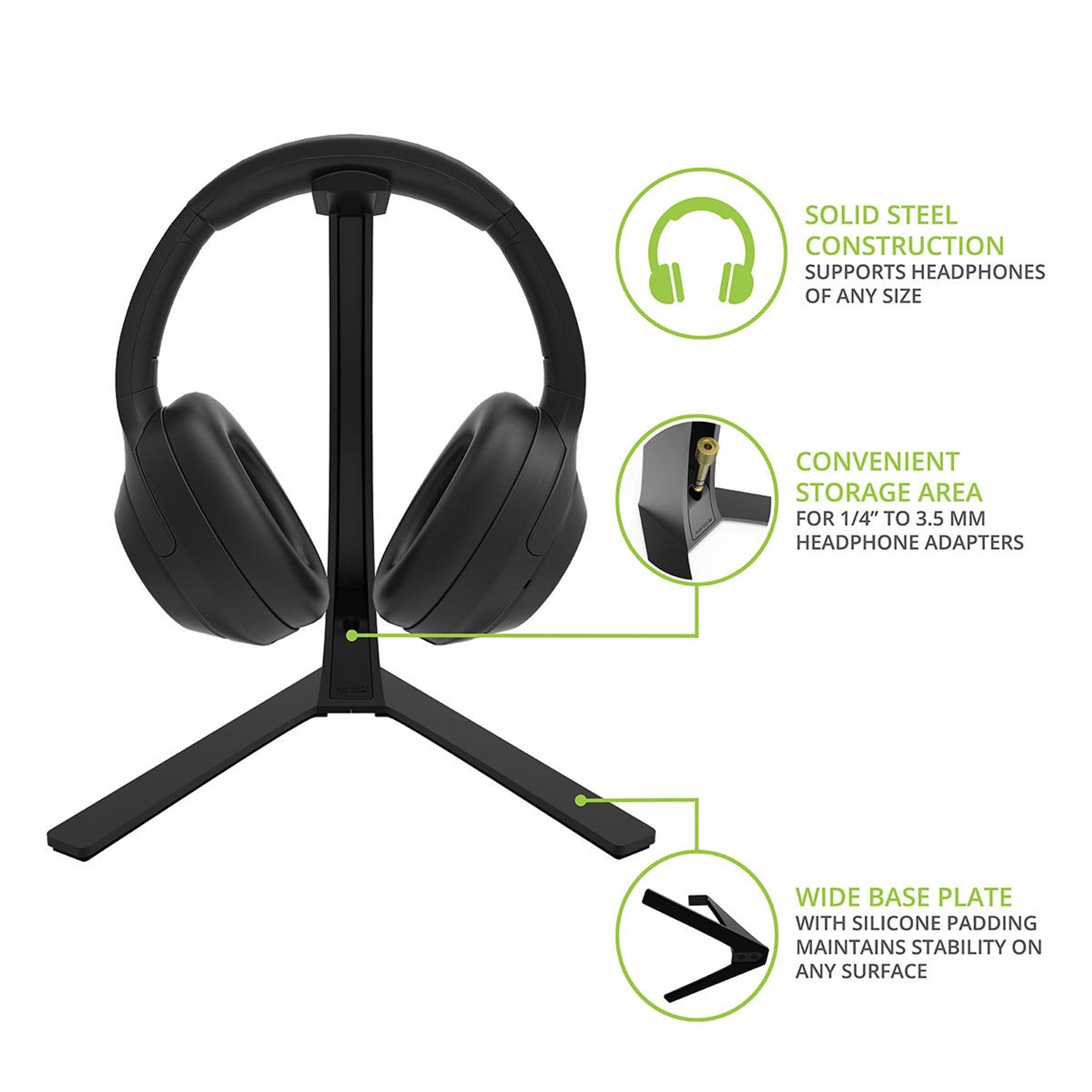 Kanto H3 Universal Desktop Headphone Stand with Adapter Holder thumbnail 5