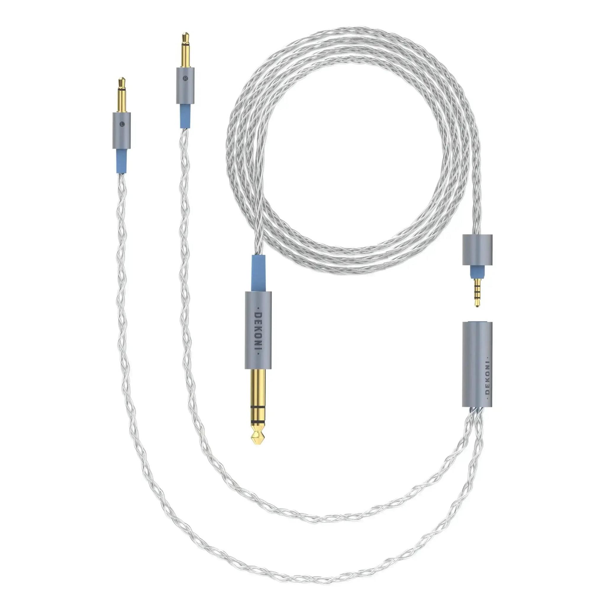 Dekoni Audio Ensemble 1/4" 52" Braided Cable with 3.5mm Headphone Connectors thumbnail 2