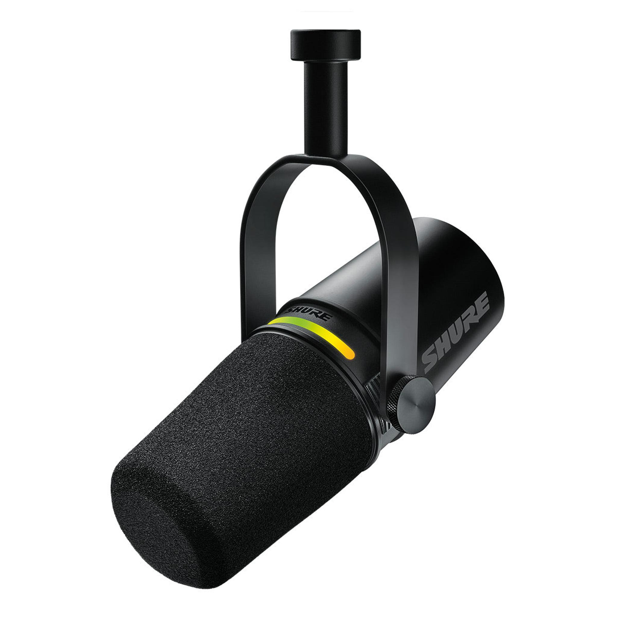 Shure MV7+ Hybrid Output USB-C & XLR Podcast Microphone (Black) thumbnail 7