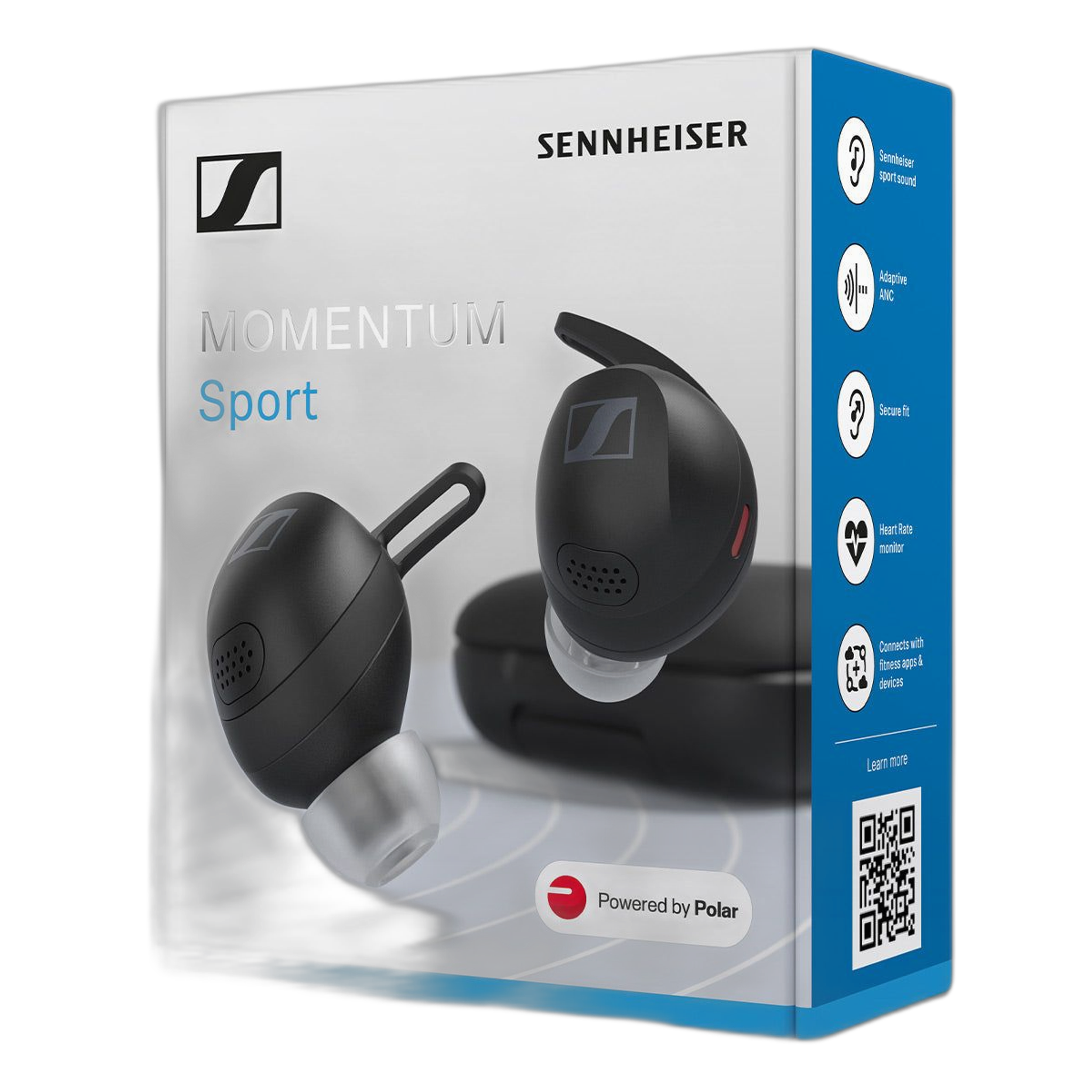 Sennheiser Momentum Sport True Wireless Earbuds with Adaptive Noise Cancellation (Black) thumbnail 12