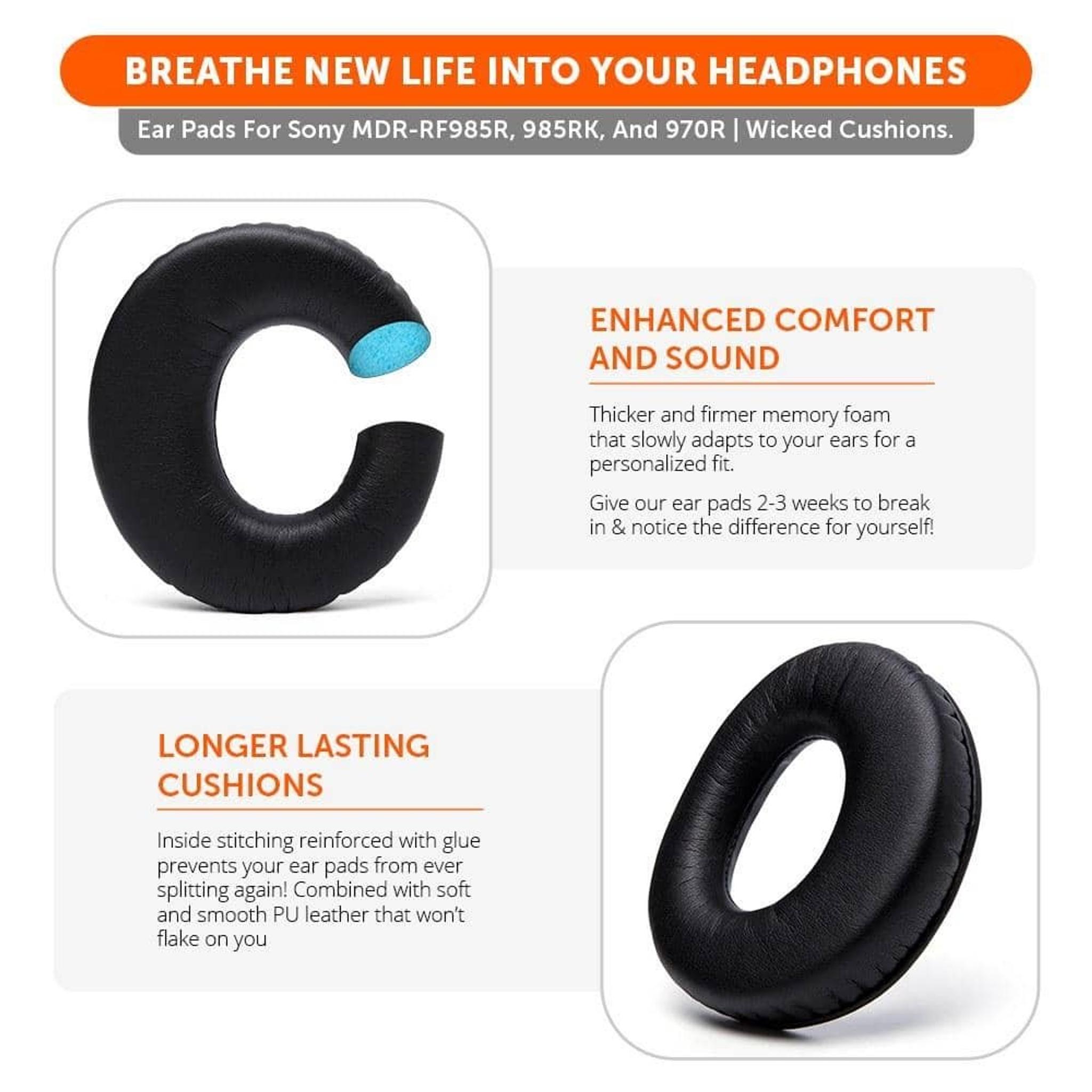 Replacement earpads for Sony MDR-RF985R & More thumbnail 5