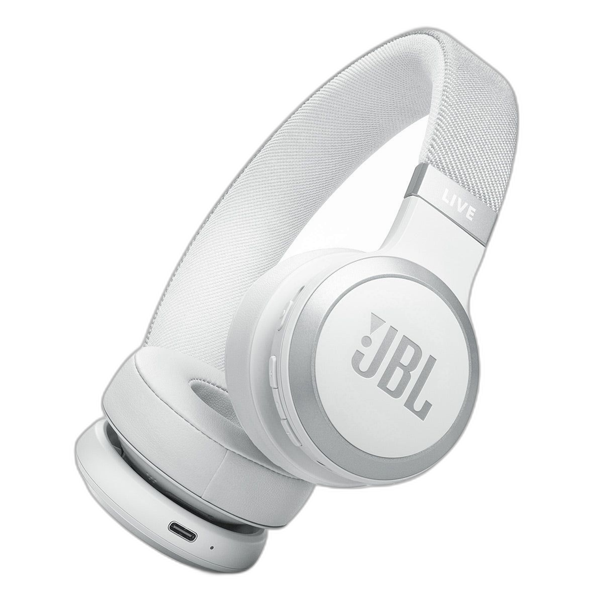 JBL Live 670NC Wireless On-Ear Adaptive Noise Cancelling Headphones (White)