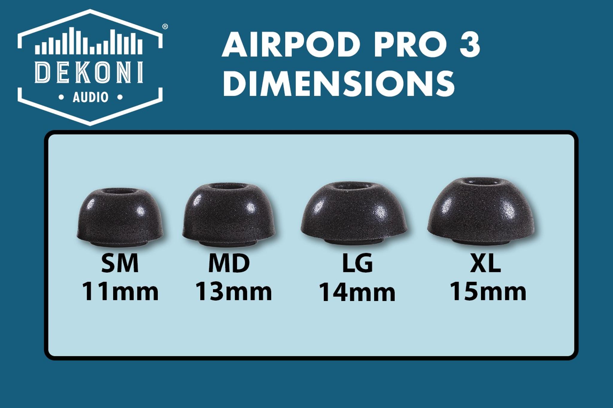 Memory Foam Earphone Tips for the Apple Airpods Pro 3 thumbnail 7