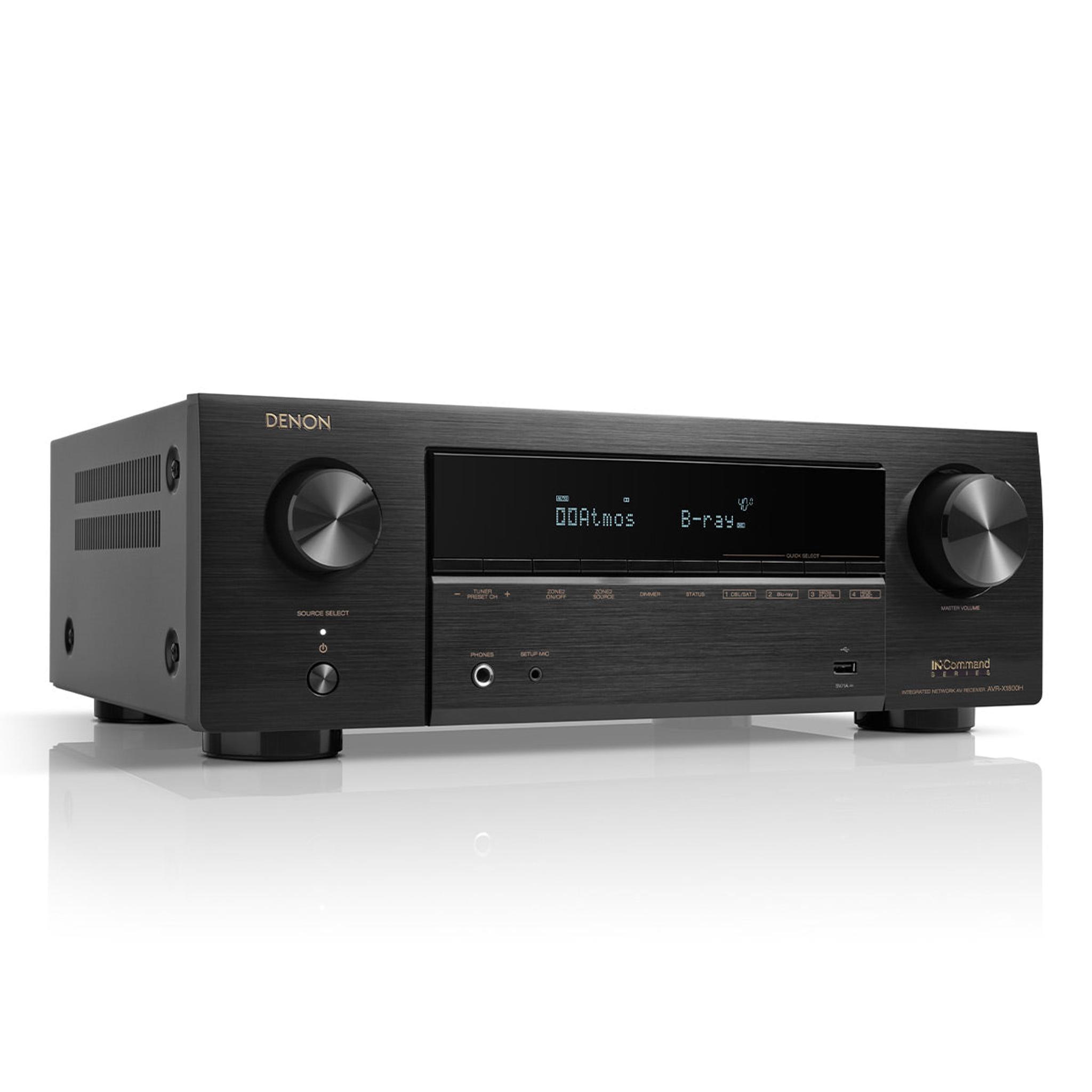 Denon AVRX1800H 7.2 Channel 8K Home Theater Receiver with Dolby Atmos, HEOS Built-In, and Audyssey Room Correction thumbnail 6