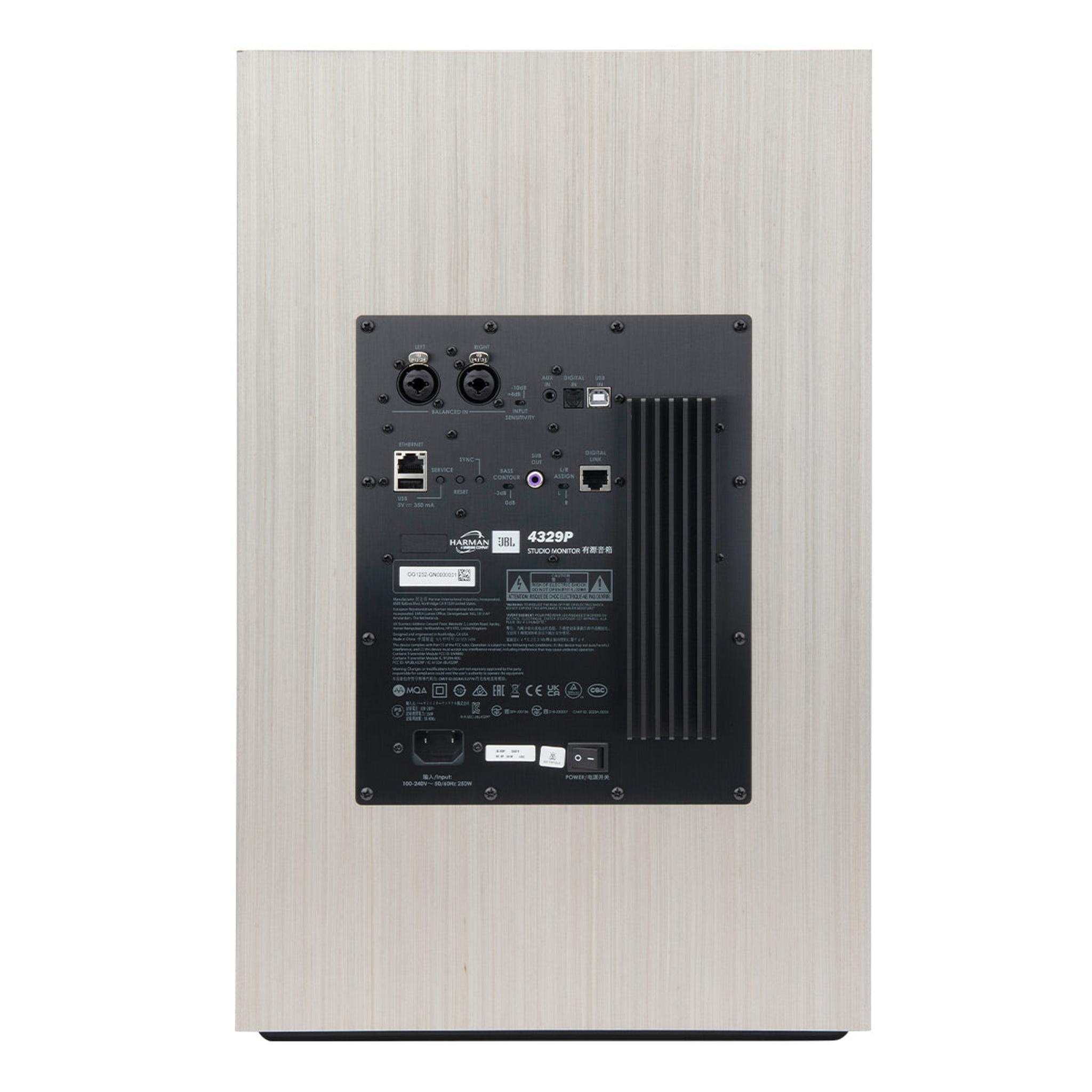 JBL 4329P Studio Monitor Powered Loudspeaker System (White) thumbnail 3