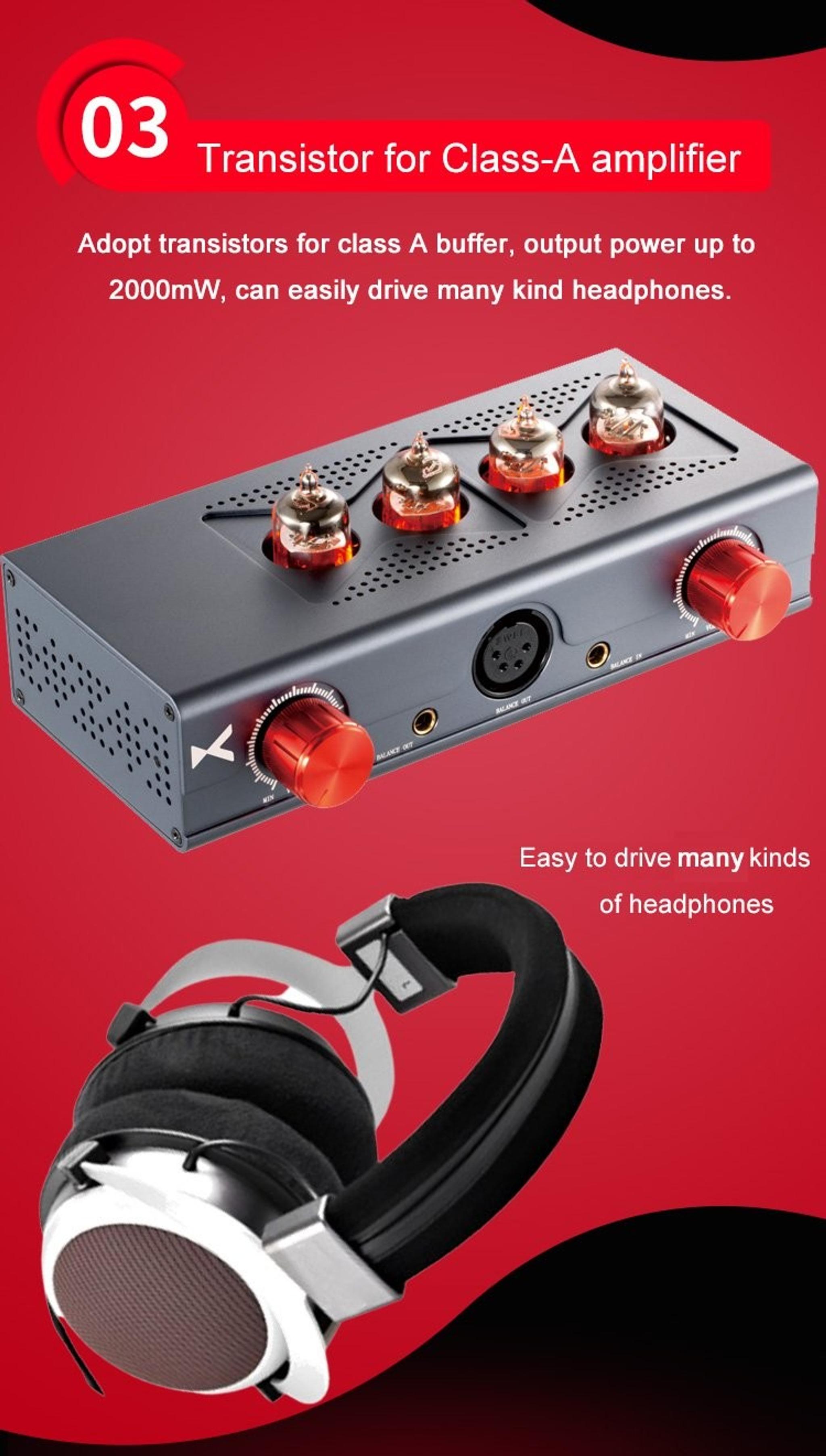 xDuoo MT-604 Balanced Tube Headphone Amplifier thumbnail 8