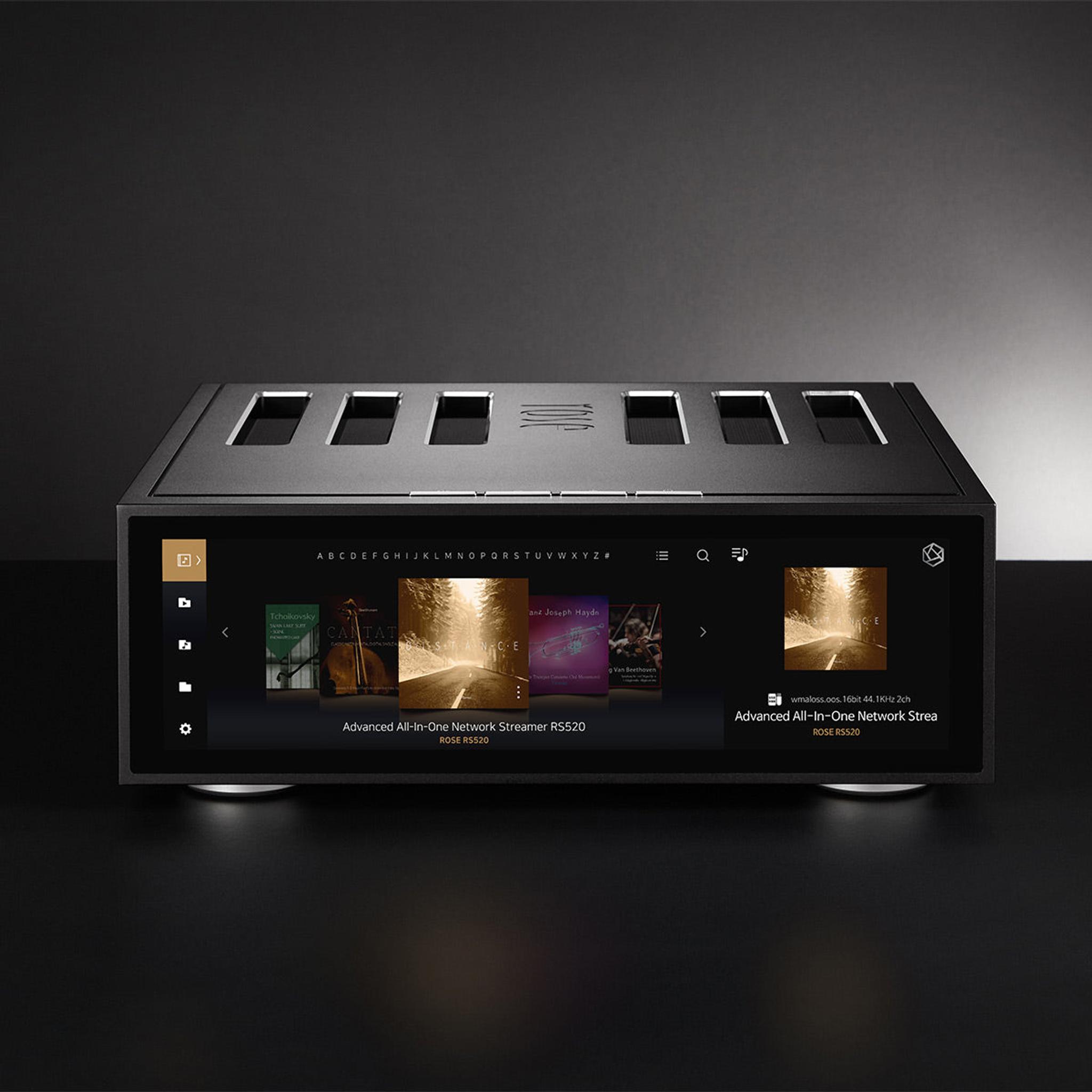 HiFi Rose RS520 Wireless Network Streamer & Integrated Amplifier with Built-In ESS Sabre DAC (Black) with RSA780 Reference CD Drive and Ripper thumbnail 9