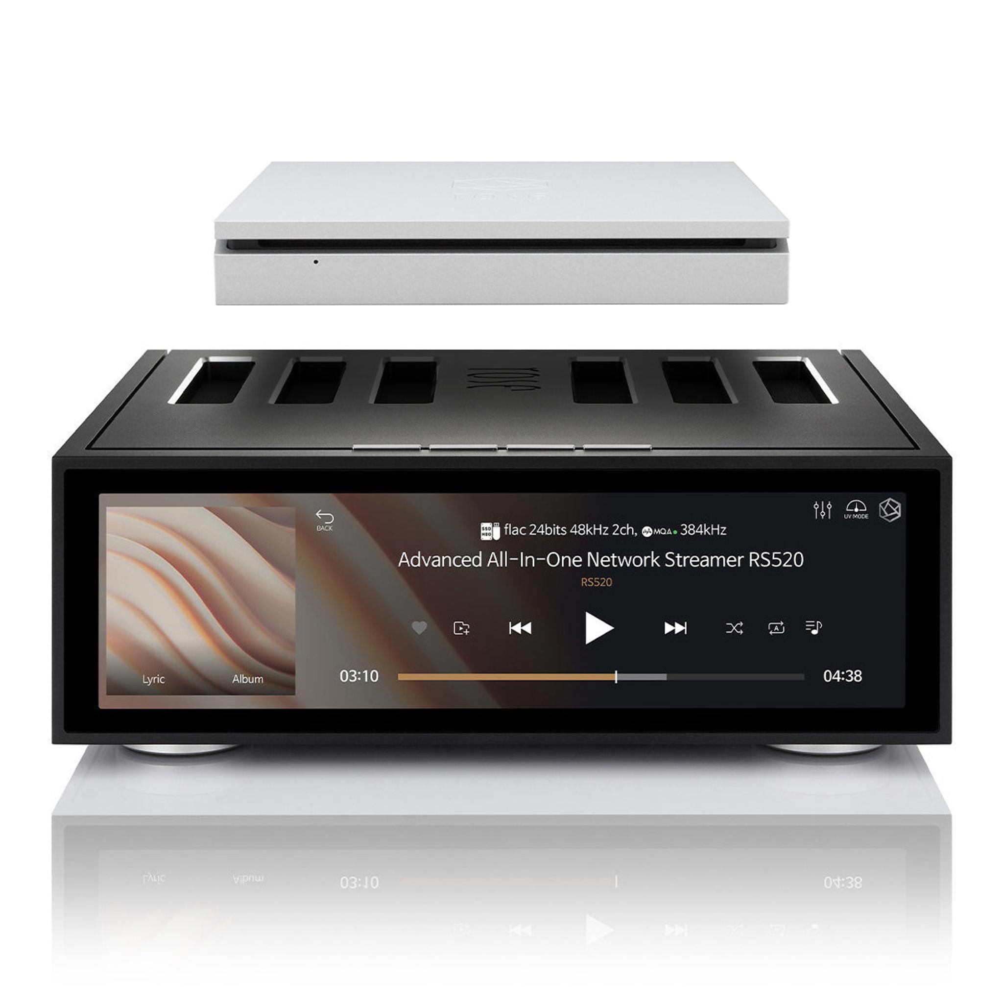 HiFi Rose RS520 Wireless Network Streamer & Integrated Amplifier with Built-In ESS Sabre DAC (Black) with RSA780 Reference CD Drive and Ripper - Image 1