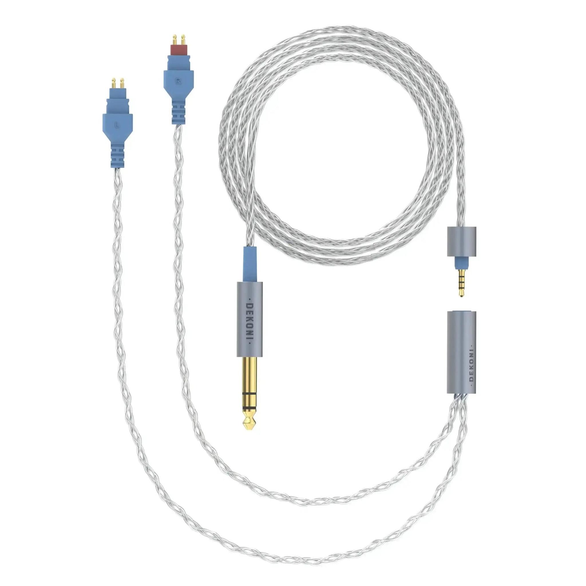 Dekoni Audio Ensemble 1/4" 52" Braided Cable with HD600 Headphone Connectors thumbnail 2