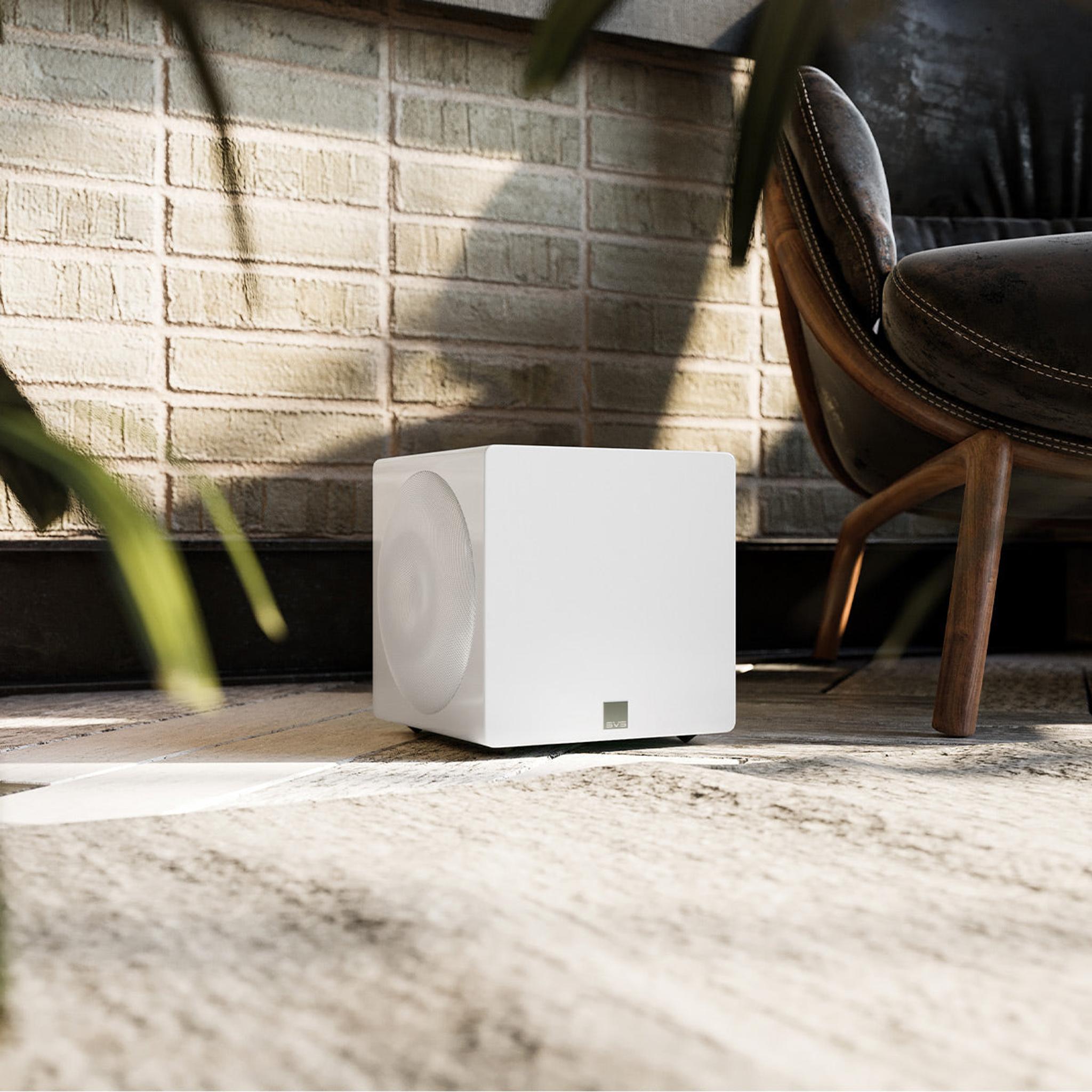 SVS 3000 Micro Sealed Subwoofer with Fully Active Dual 8-inch Drivers (Piano Gloss White) thumbnail 6
