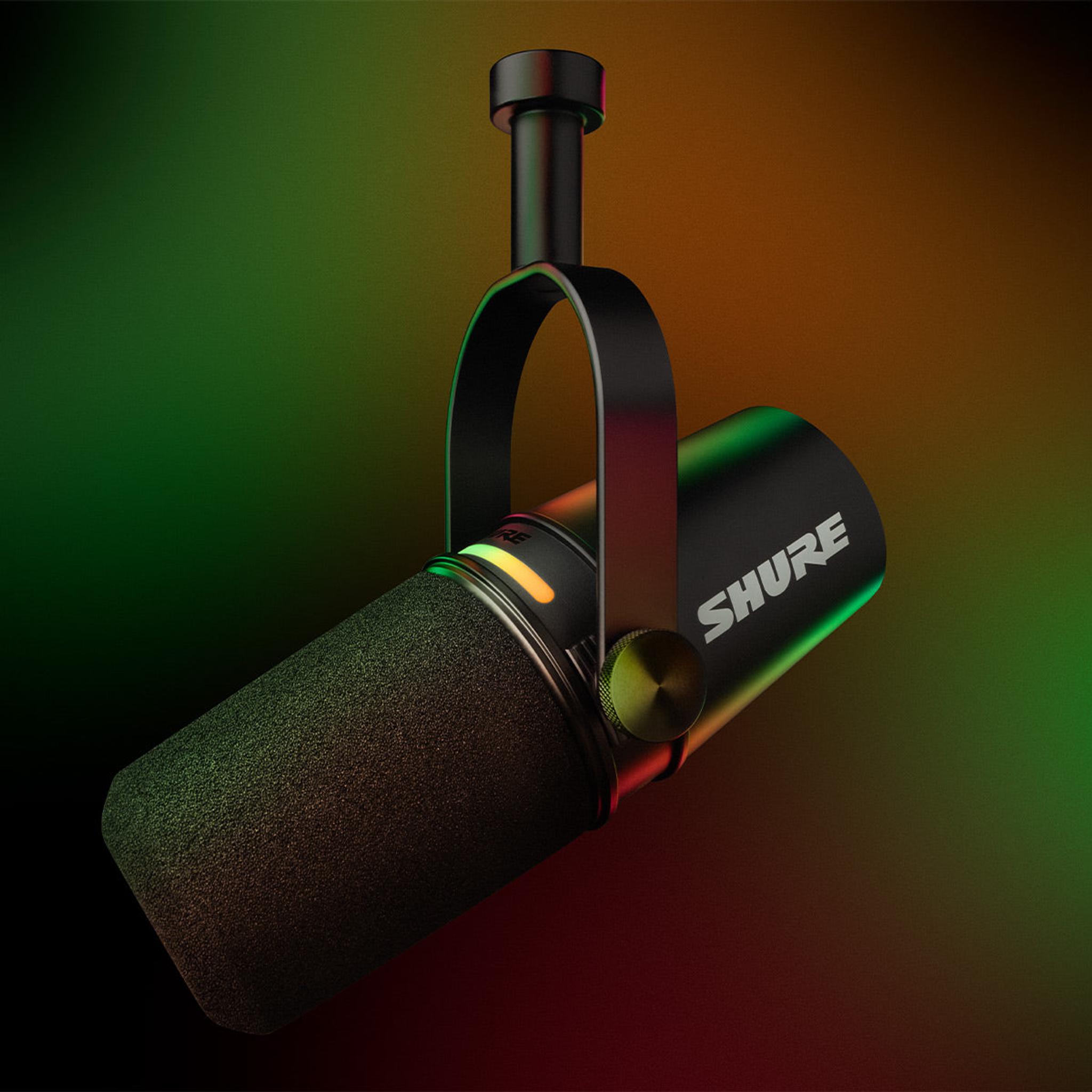 Shure MV7+ Hybrid Output USB-C & XLR Podcast Microphone (Black) thumbnail 10