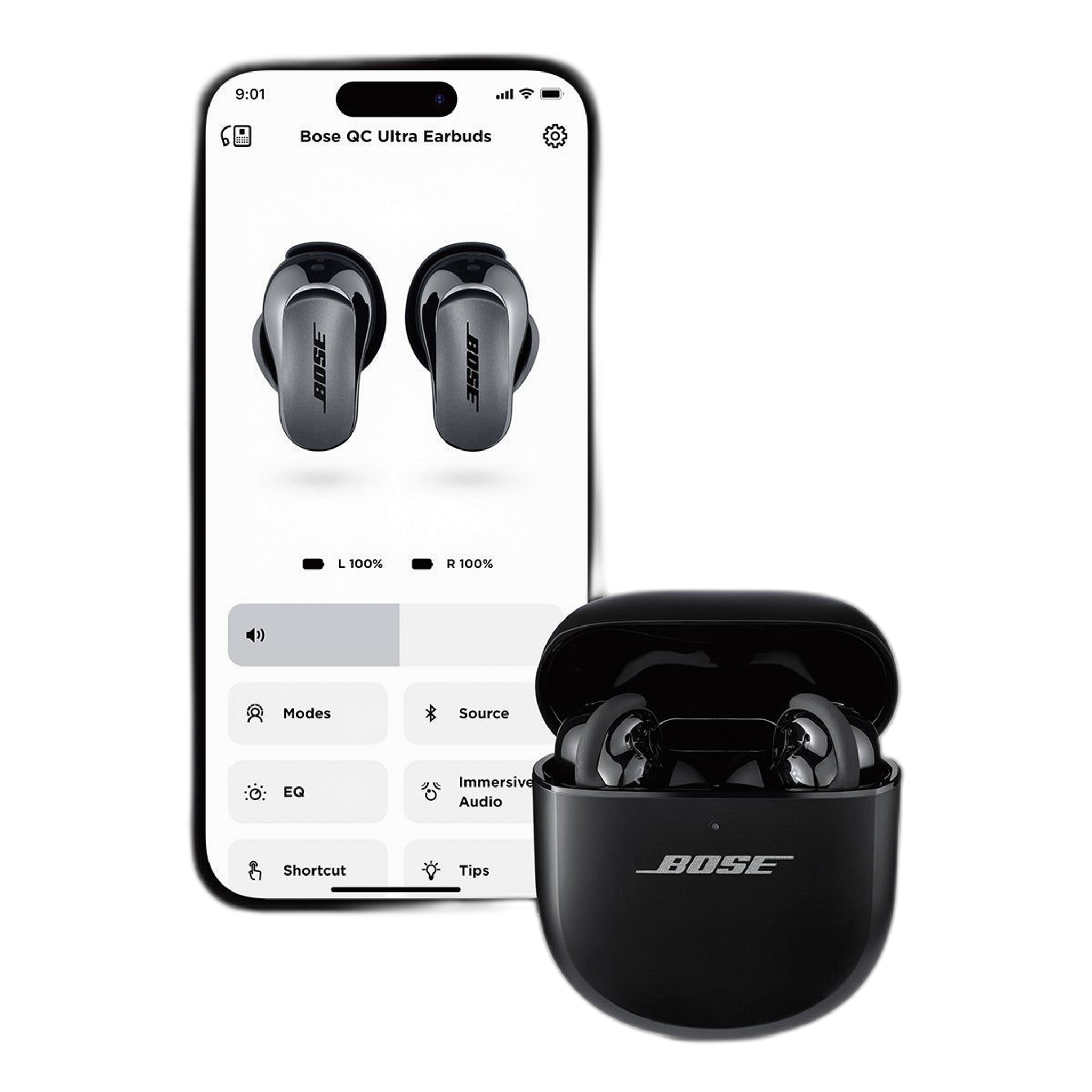 Bose QuietComfort Ultra Wireless Noise Cancelling Earbuds (Black) thumbnail 14