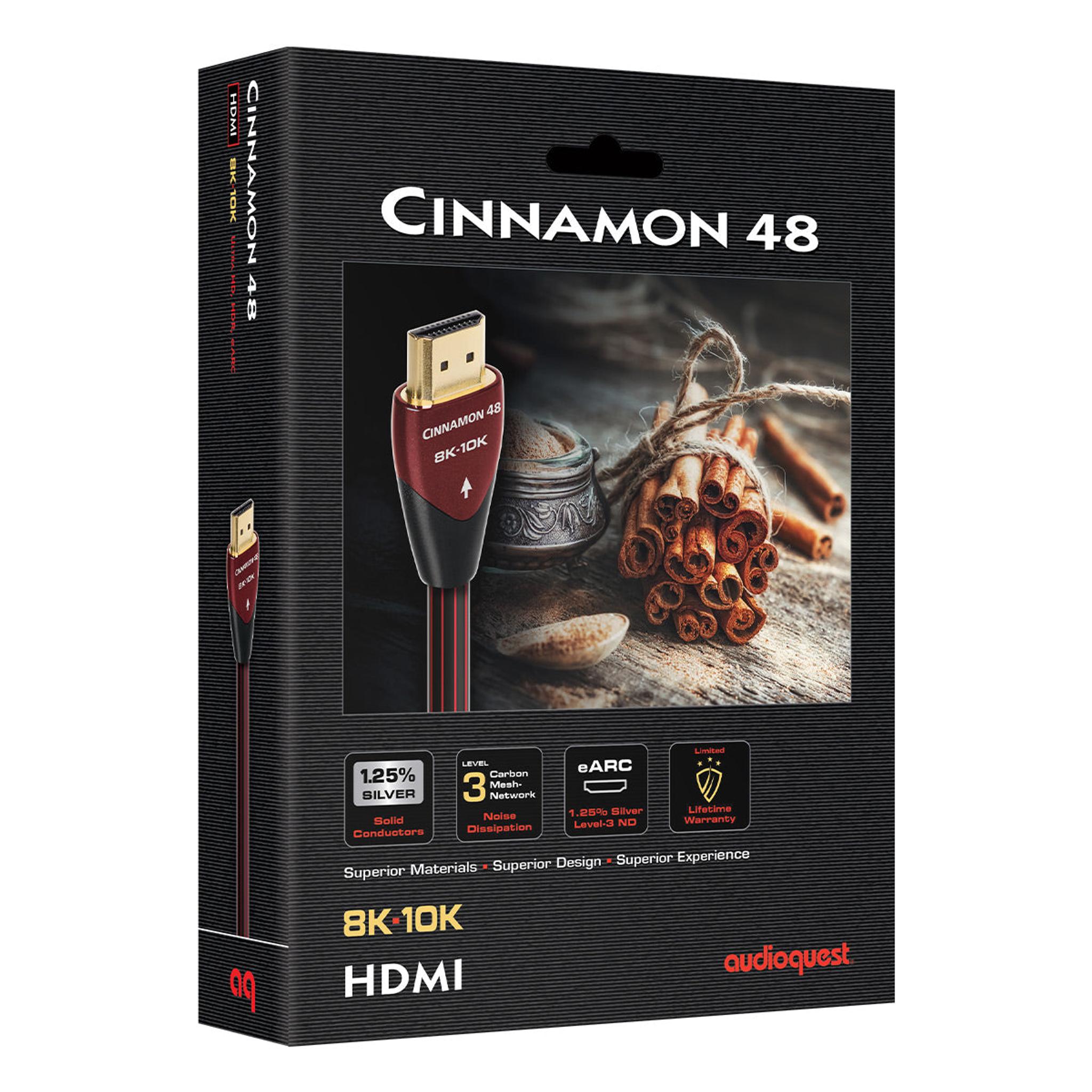 AudioQuest Cinnamon 48 8K-10K 48Gbps Ultra High Speed HDMI Cable - 16.4 ft. (5m) thumbnail 4