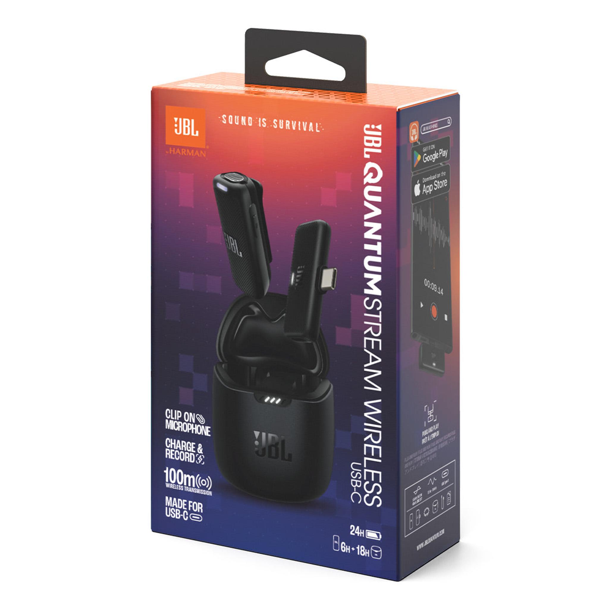 JBL Quantum Stream Wireless Wearable Streaming Microphone - USB-C (Black) thumbnail 19