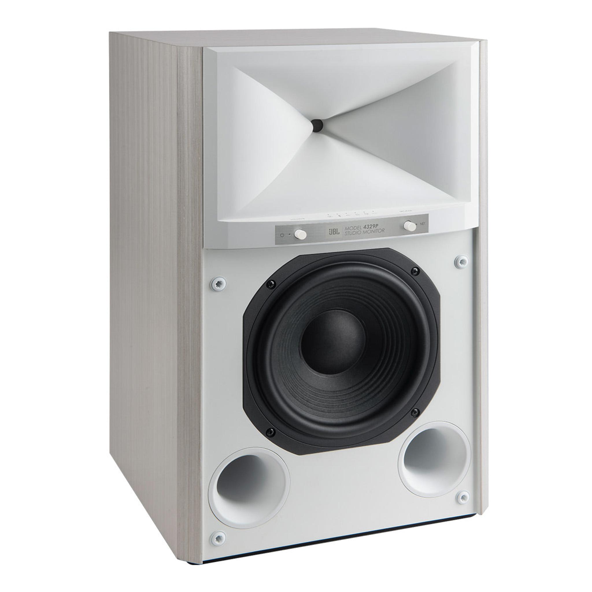 JBL 4329P Studio Monitor Powered Loudspeaker System (White) thumbnail 4