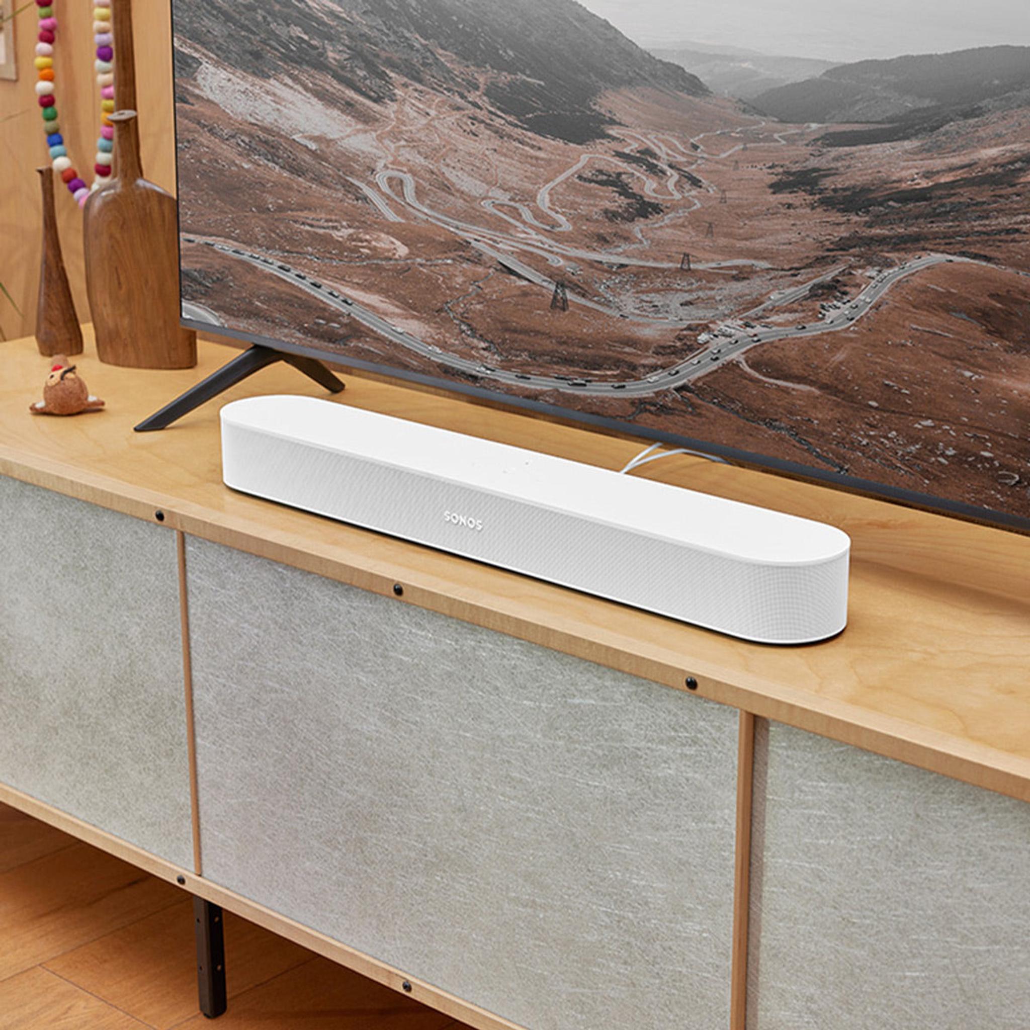 Sonos Premium Immersive Set with Beam Soundbar (Gen 2), Sub 4 Subwoofer, & Pair of Era 100 Wireless Speakers (White) thumbnail 7