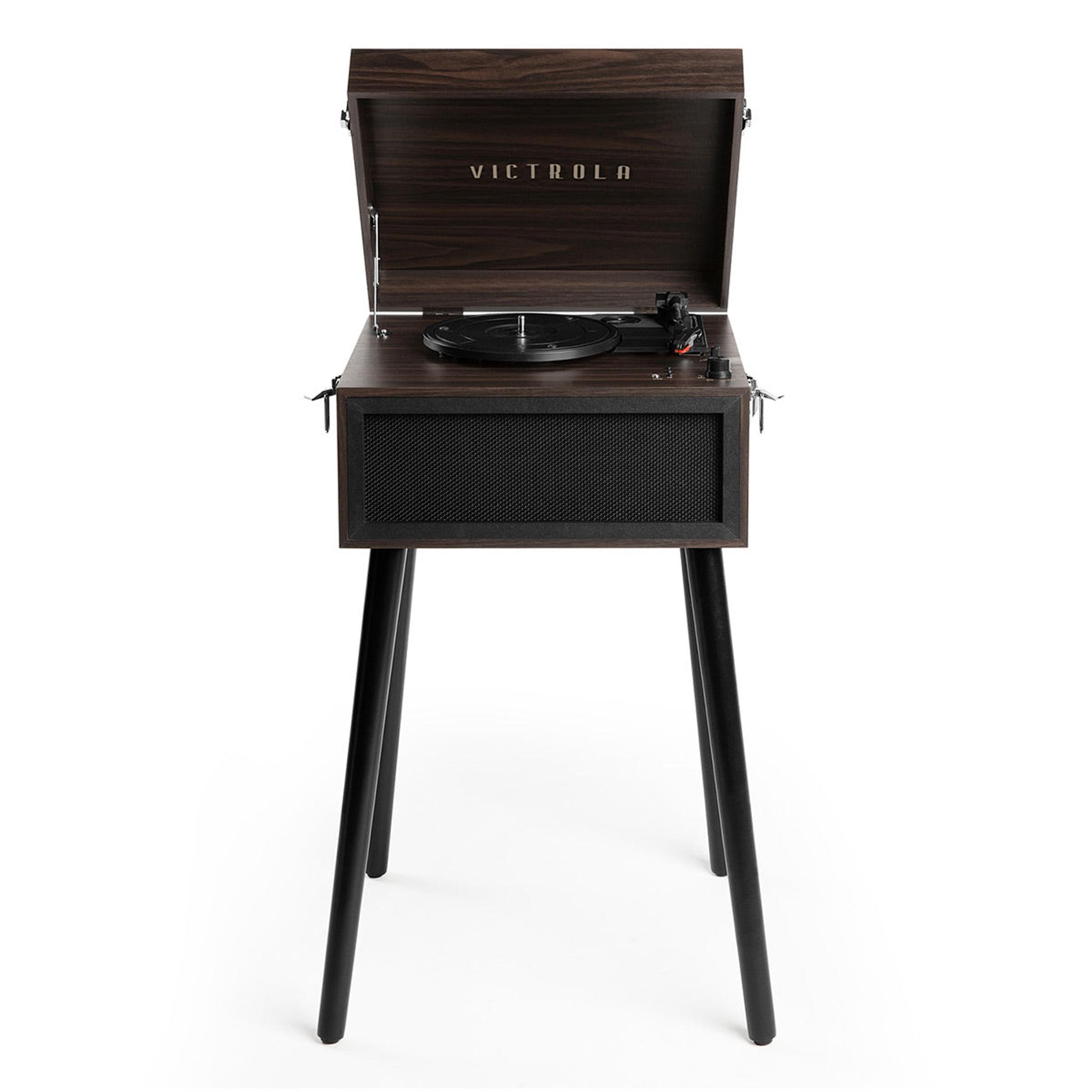 Victrola Liberty Bluetooth Record Player Stand with 3-Speed Turntable (Espresso) - Image 1