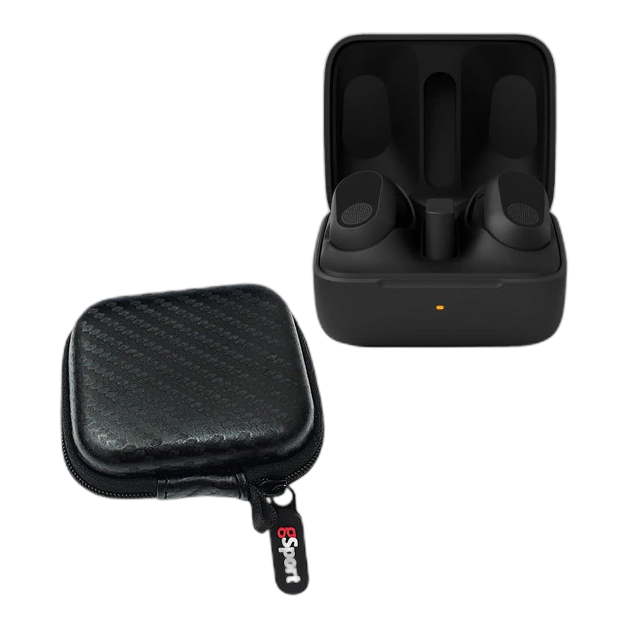 Sony WF-G700N INZONE Buds Truly Wireless Noise Cancelling Earbud Bundle with gSport Case (Black)