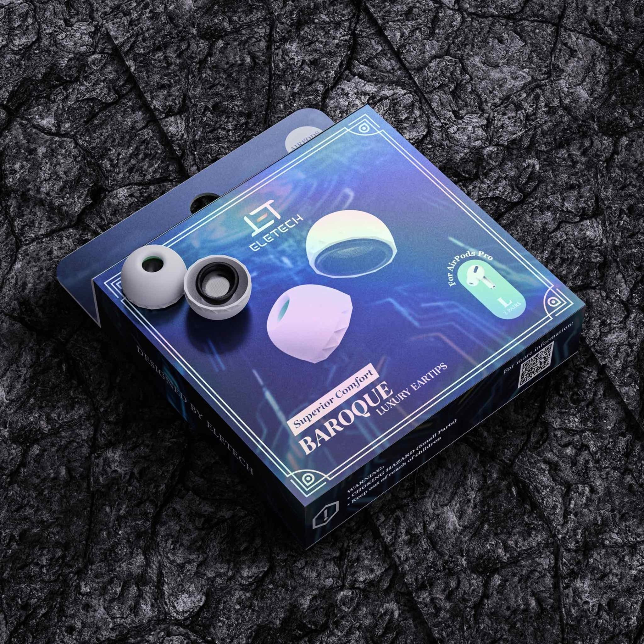 Eletech Baroque AirPods Pro | Luxury HiFi Eartips for IEMs thumbnail 4