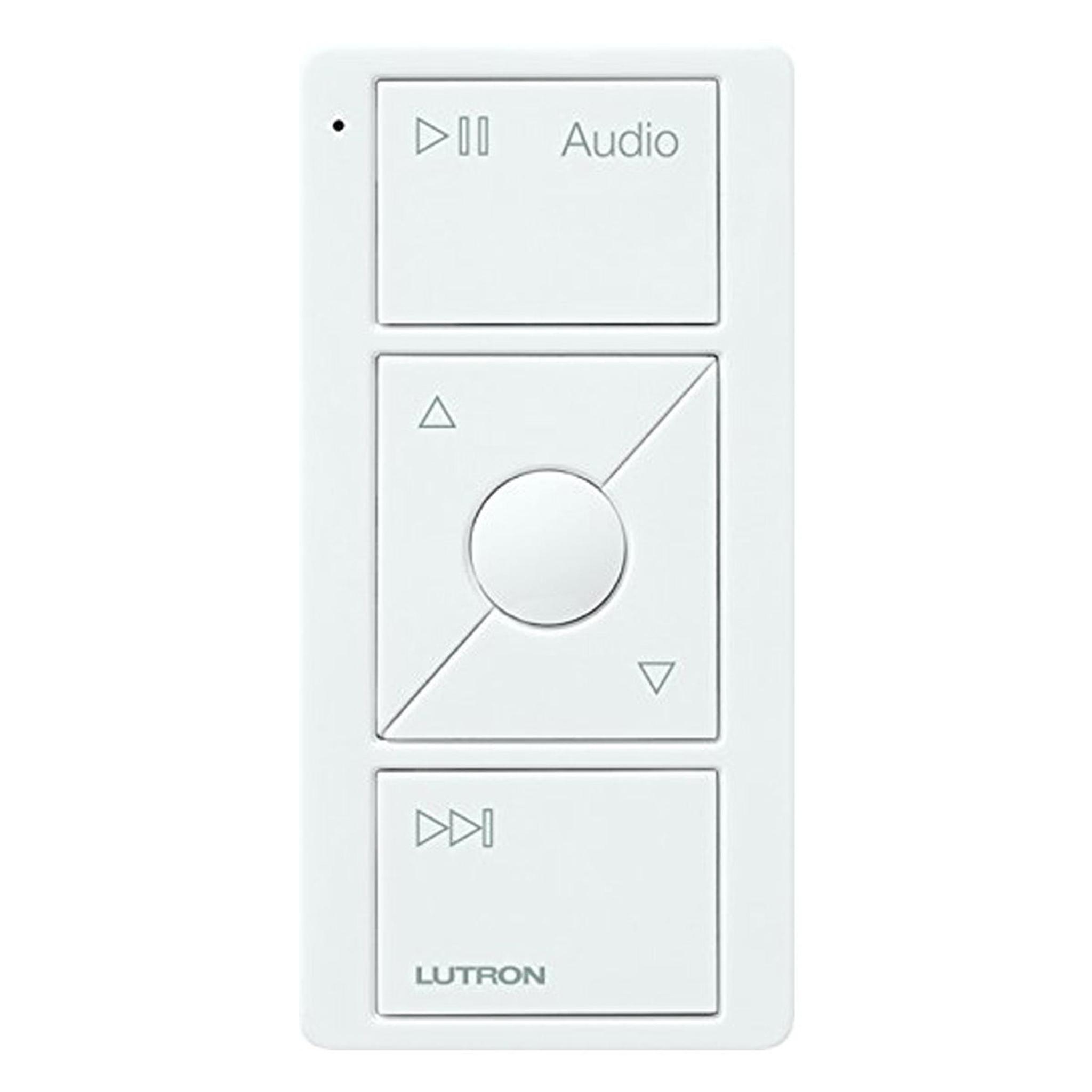 Lutron Caseta Wireless Pico Remote Control for Audio (White) - Image 1