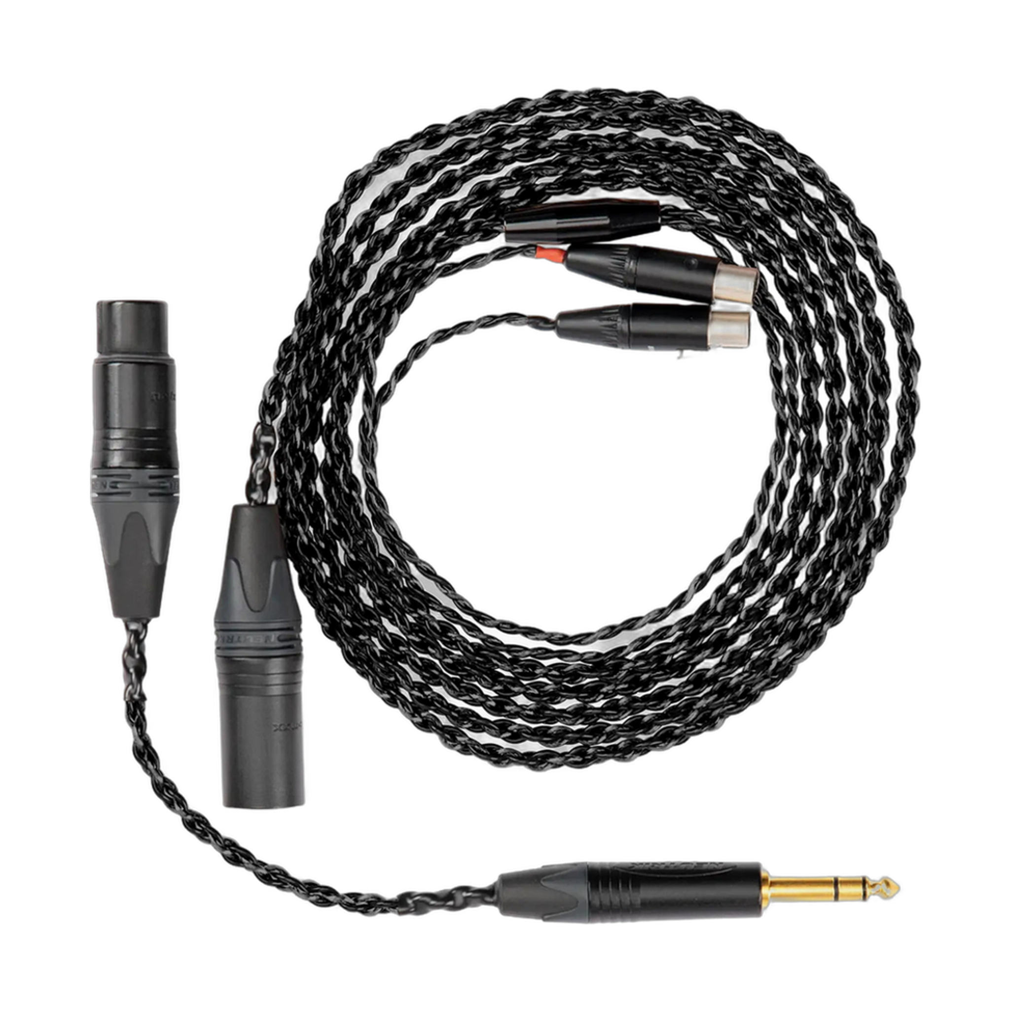 Audeze Std LCD Series Cable | Mini-XLR to 4-pin XLR w/ 6.3mm Adapter