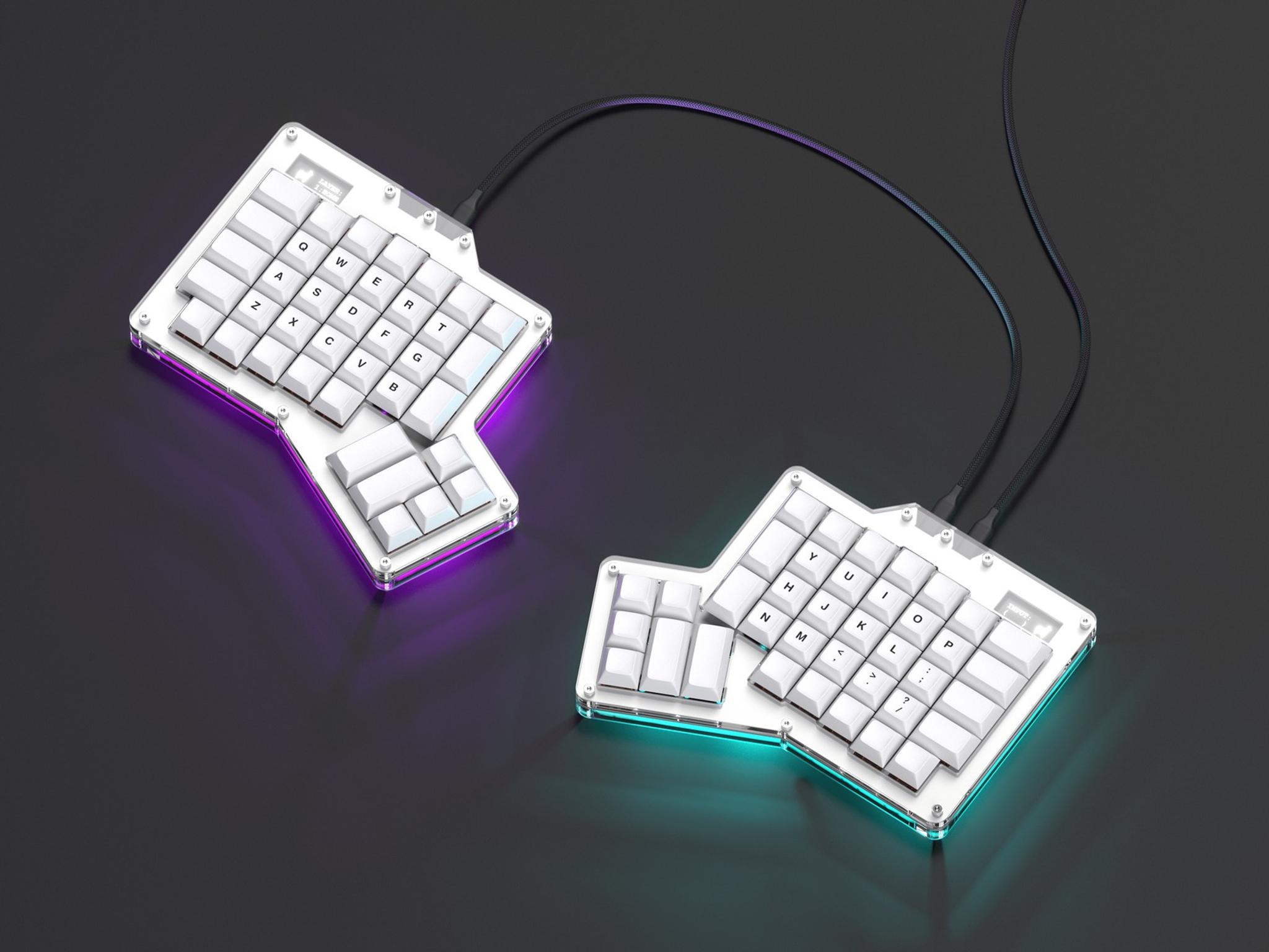 ErgoDox 76 "Hot Dox" V2 Mechanical Keyboard thumbnail 6