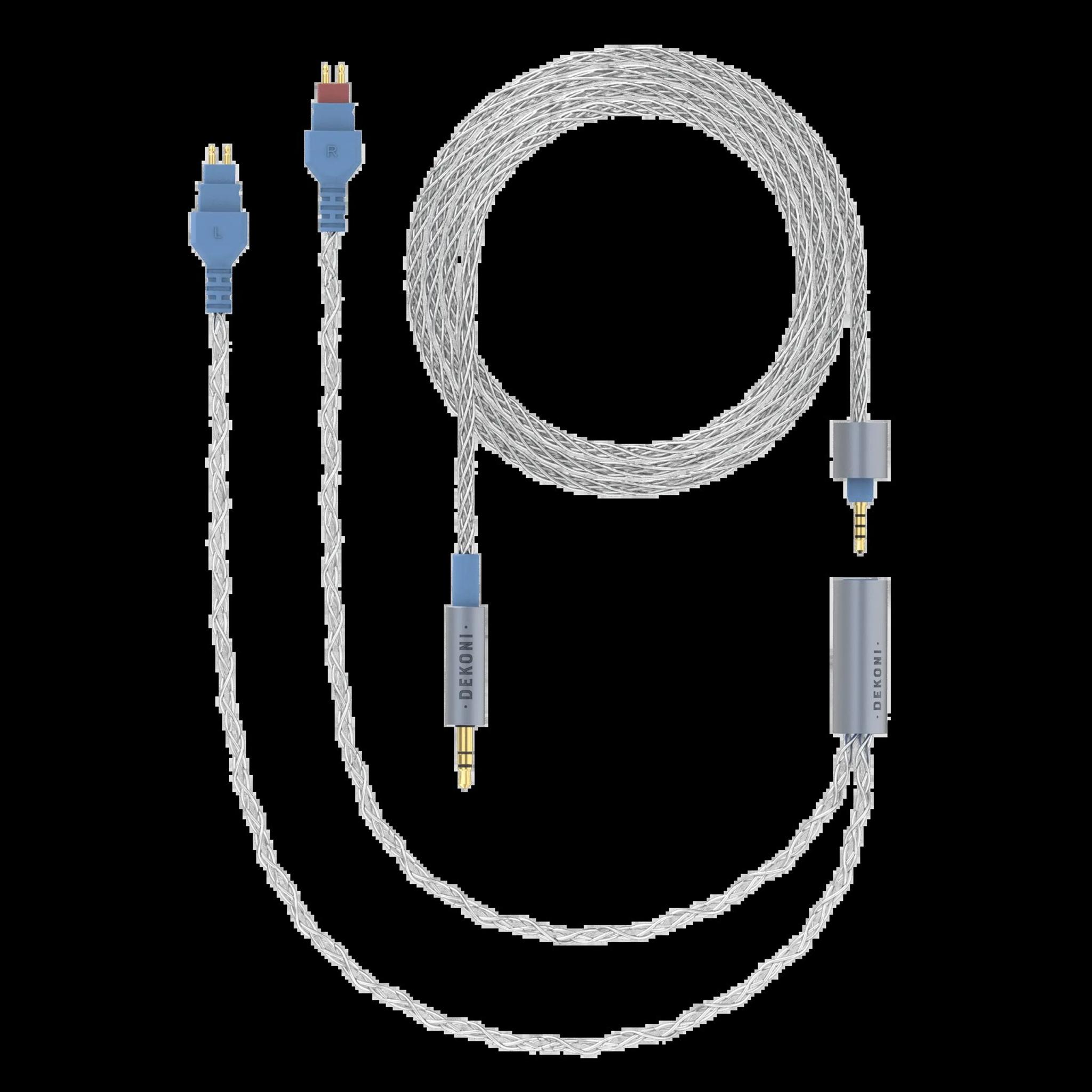 Dekoni Audio Ensemble 1/8" 64" Braided Cable with HD600 Headphone Connectors thumbnail 2